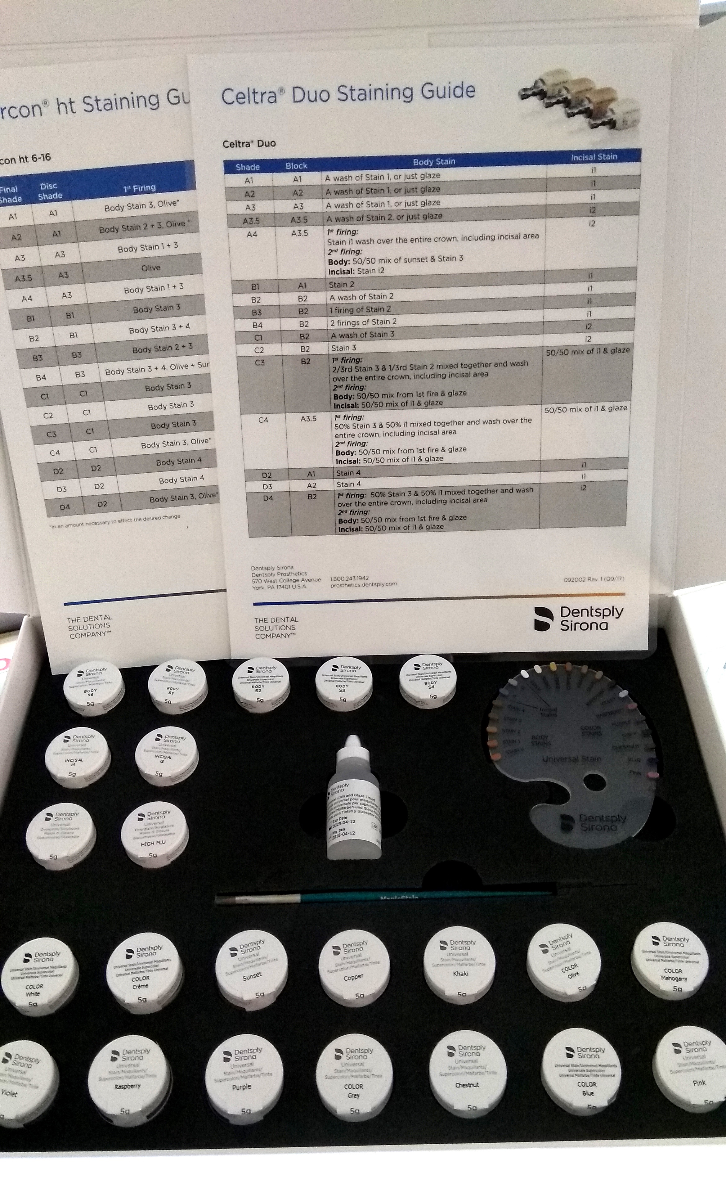 Celtra Universal Stain and Overglaze, Stain kit