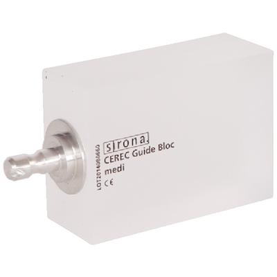 CEREC Guide Blocs medi - CEREC Guide 2 (Тільки для CEREC MC X). CEREC Guide 2 - хірургічний шаблон, який створюється на основі співставлення даних оптичного сканування клінічної ситуації і зображення з конусно-променевого комп'ютерного томографа без використання направляючих для сканування.