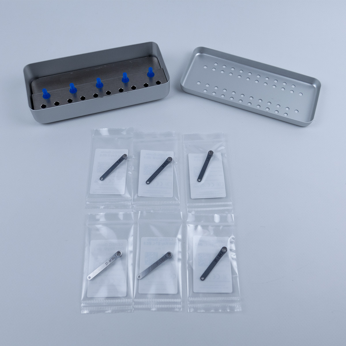 Набір ключів CEREC Guide Drill ST, 6373711,  сумісний із Straumann Guided Kit,  11 ключів у 2 боксах для стерилізації