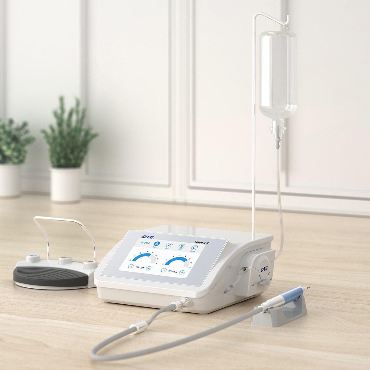 П'єзотом DTE-Woodpecker SURGERY-X: Апарат для п'єзохірургії з 2 LED-наконечниками та 14 насадками (стандарт насадок Mectron)