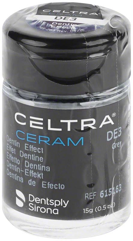 Celtra Ceram, керамічна маса, дентин ефект - колір DE3, сірий 15 г
