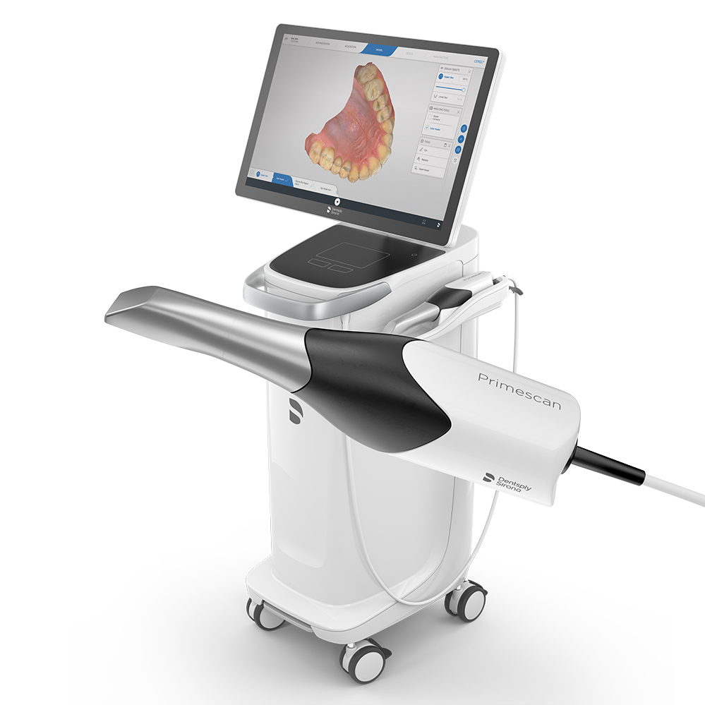 Сканер стоматологічний Primescan AC (Dentsply Sirona). Мобільний моноблок + батарея; інтраоральний, цифровий, оптичний сканер для отримання цифрових відбитків; з програмним забезпеченням Connect, можливість експорту даних в STL