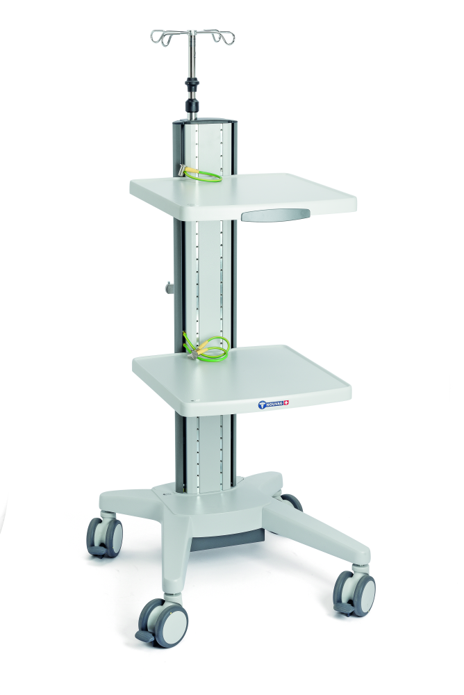 Стійка Vexio Card Trolley Premium «Sanicar», металева, дві полички, без штативу (MEDICAL)