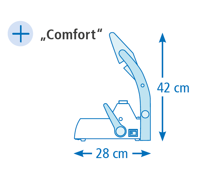Пакувальний апарат MELAseal 100+, з тримачем рулону "Comfort"