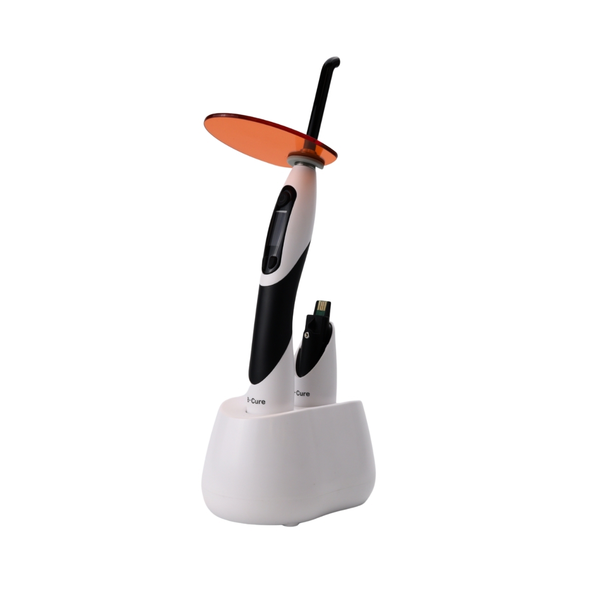 Фотополімерна лампа Woodpecker B-Cure (2000 мВт/см2, 2 акумулятори) + 10 капсул Dyract XP A3 у подарунок