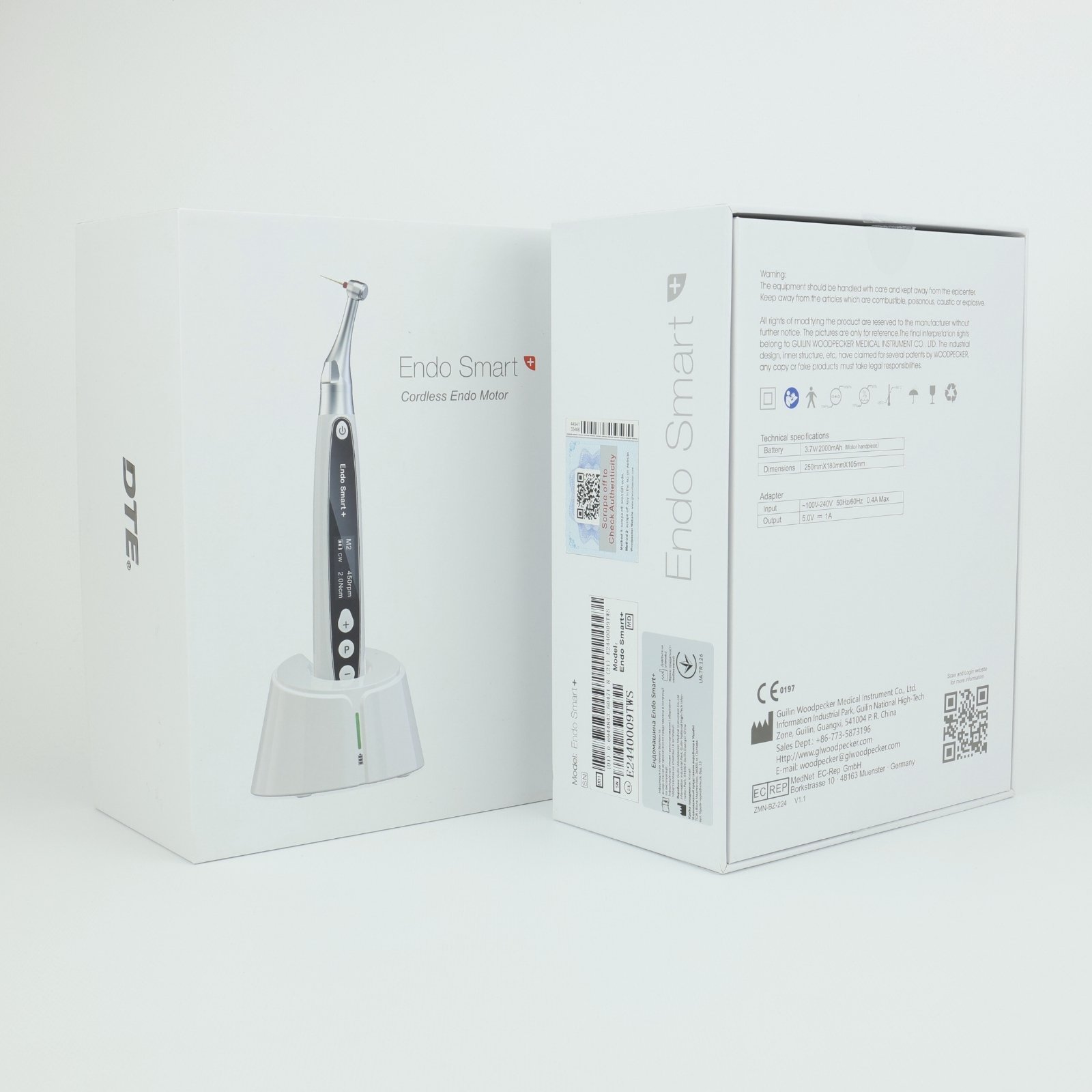 Endo Smart Plus (ЕндоСмартПлюс), ендомотор безпровідний, безщітковий мотор, можливість під'єднання до апекслокатора