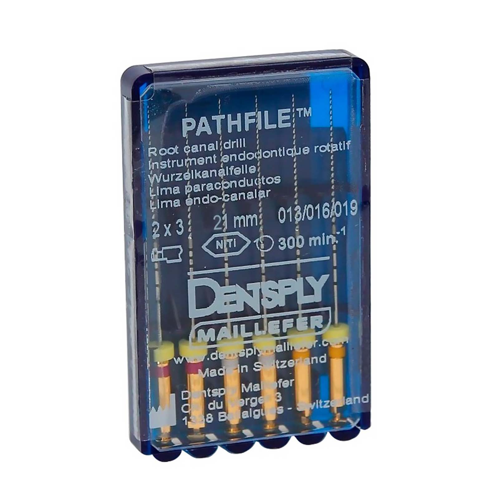 PATHFILE MAILLEFER ASSORT (6шт) 21 мм, машинний дрильбор для створення "килимової доріжки"