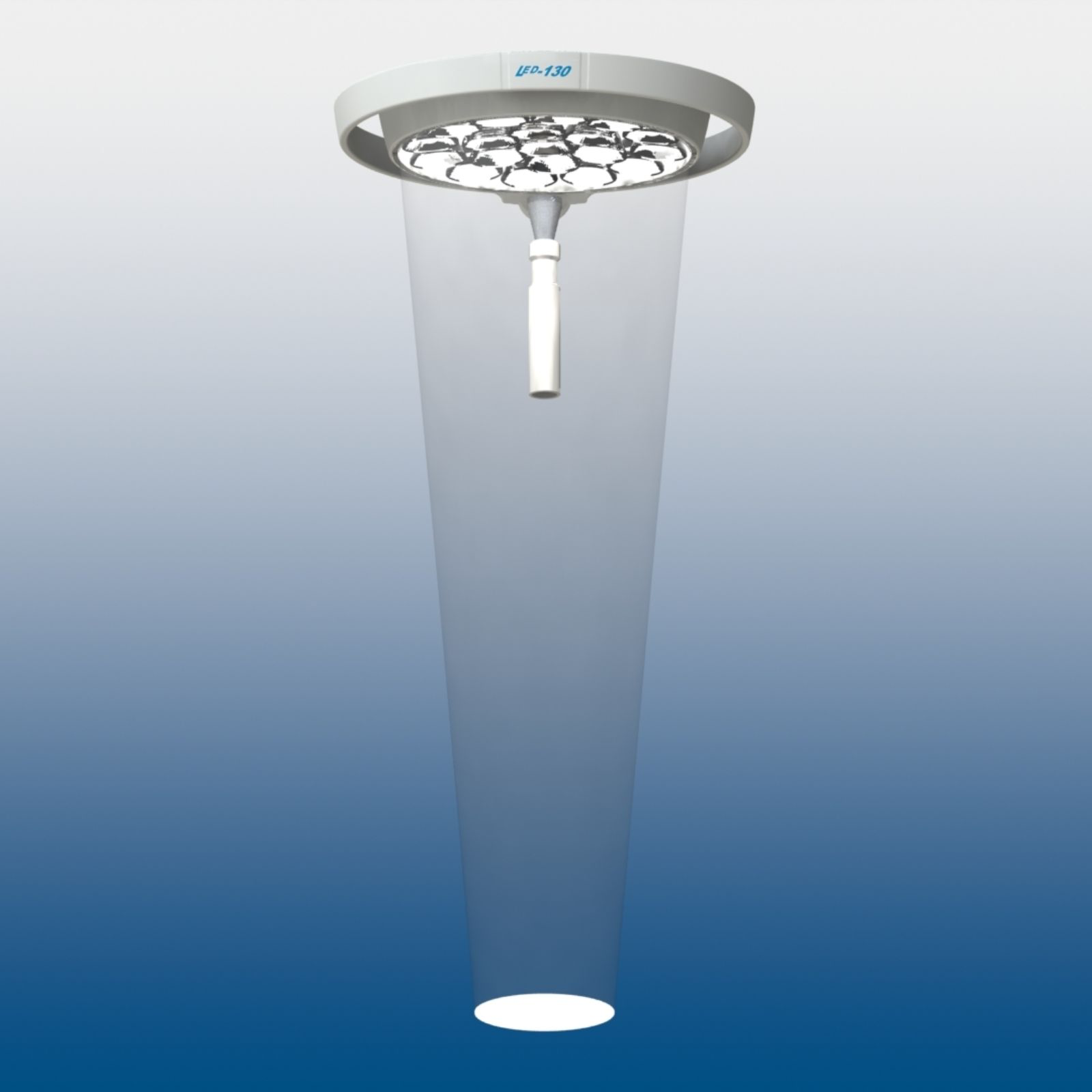 Світильник операційний Mach LED 130F, стельовий, кріплення до стелі 3 м