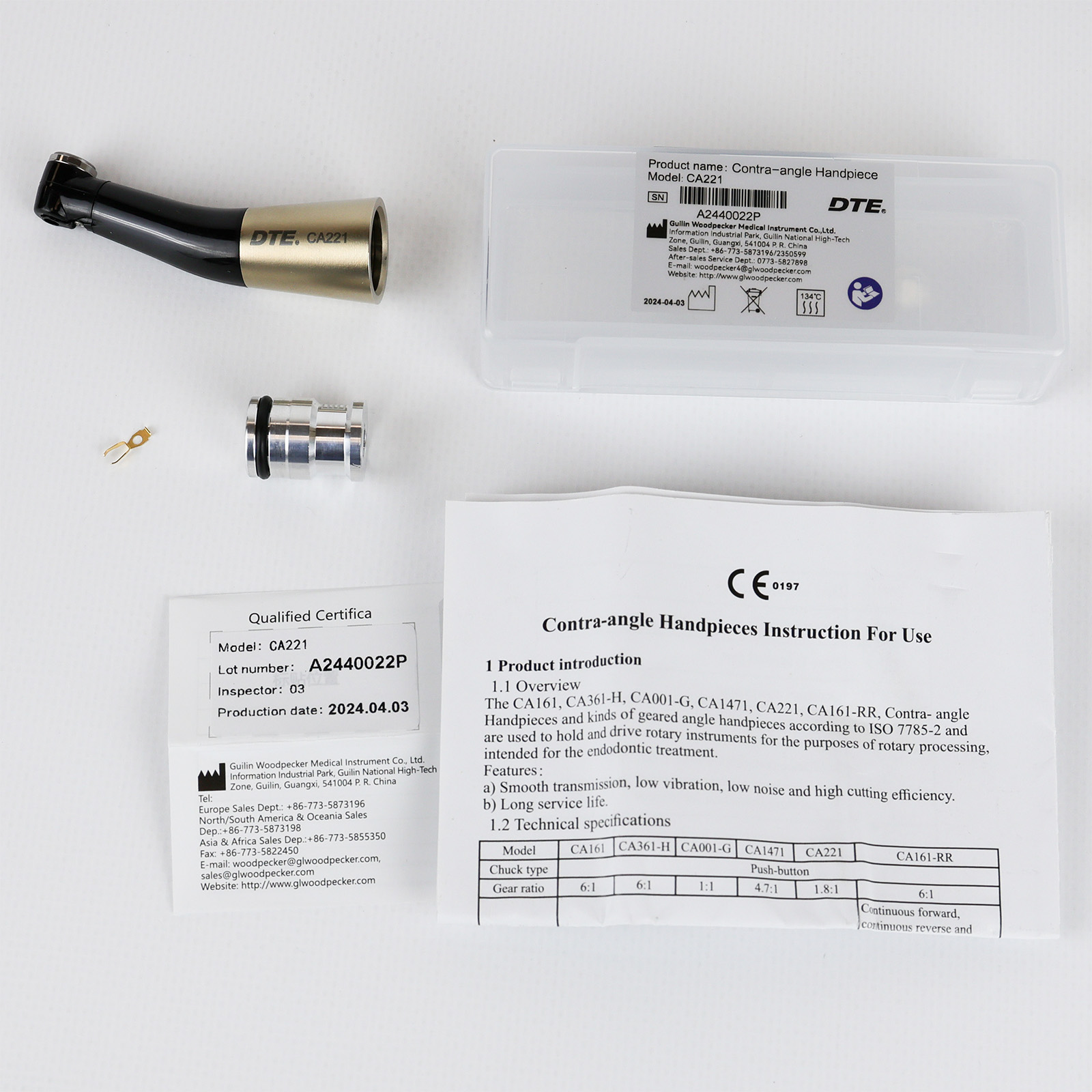 Наконечник кутовий ендодонтичний до EndoMatic, CA221