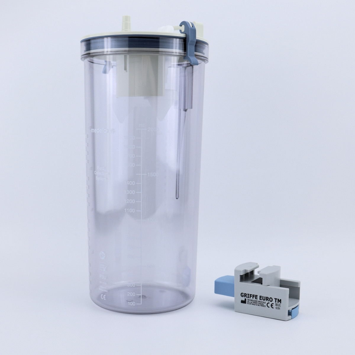 Ємність з кришкою для аспіратора Vacuson 40/60, 2 л, Nouvag Ємність з кришкою для аспіратора Vacuson 40/60, 2 л, Nouvag