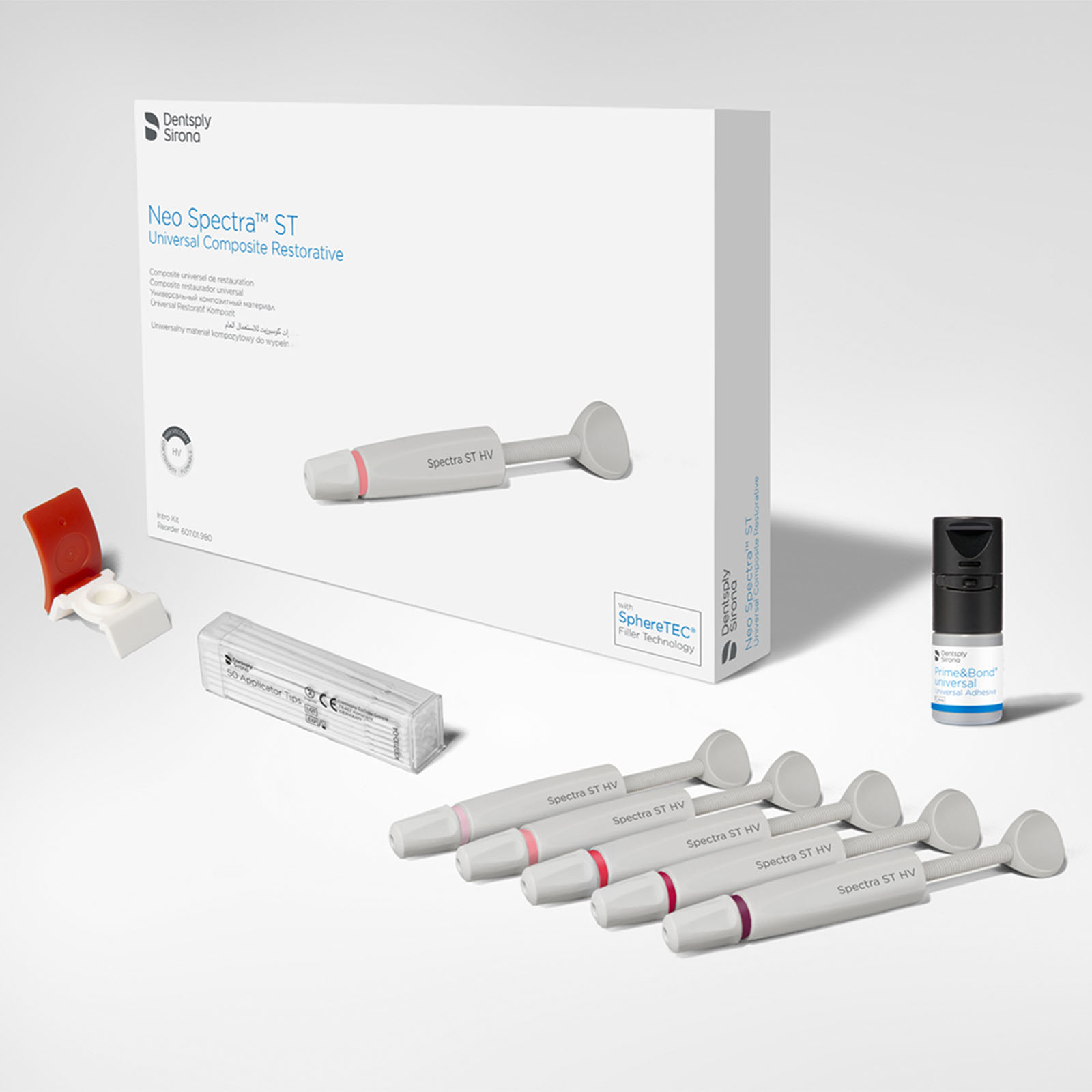 Neo Spectra ST HV, набір Intro kit, композит високої в'язкості, 5 шприців по 3 г + Prime&Bond Universal 2.5 мл