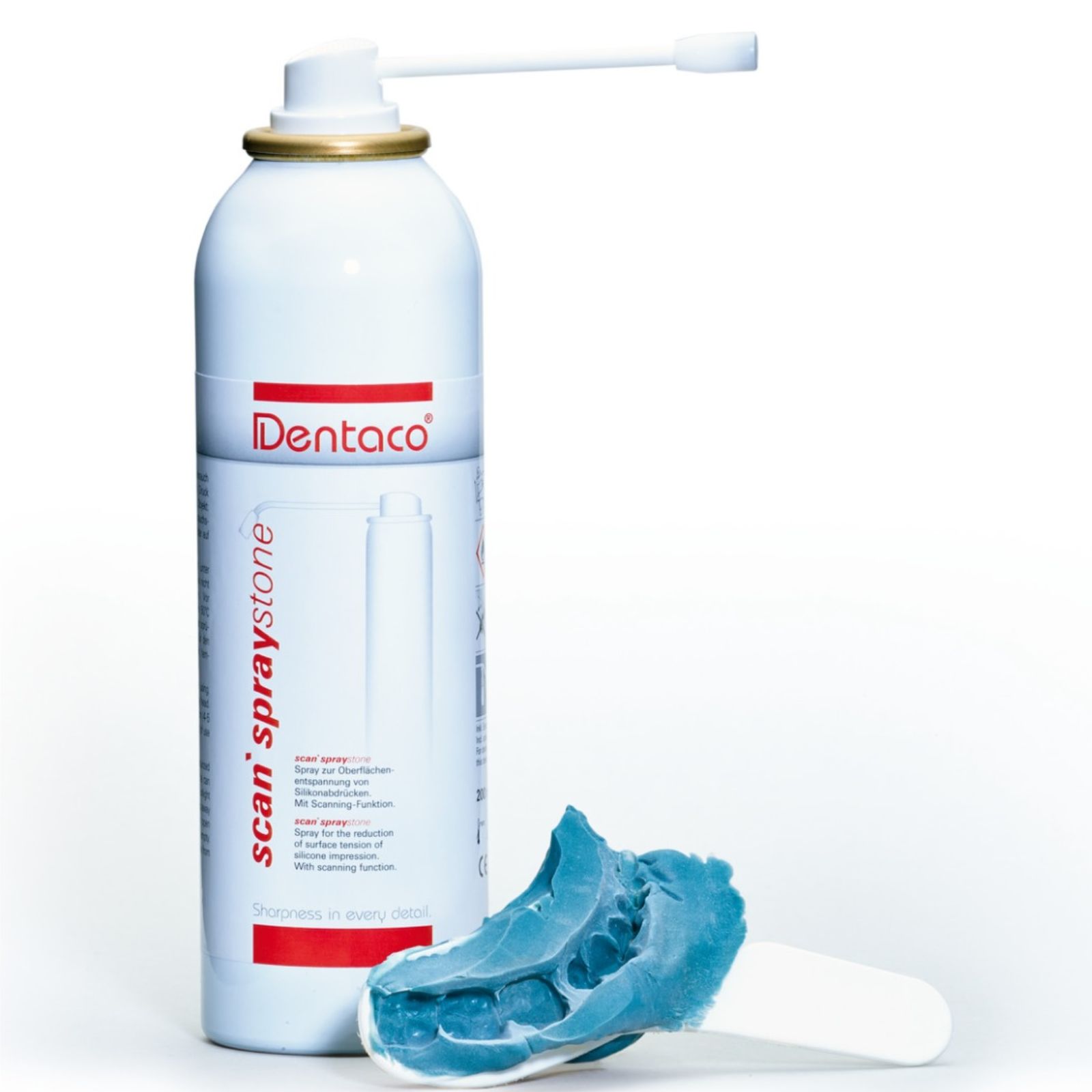 Спрей лабораторний Dentaco scan`spraystone, для 3D сканування, 200 мл, сканспрей - дебублайзер