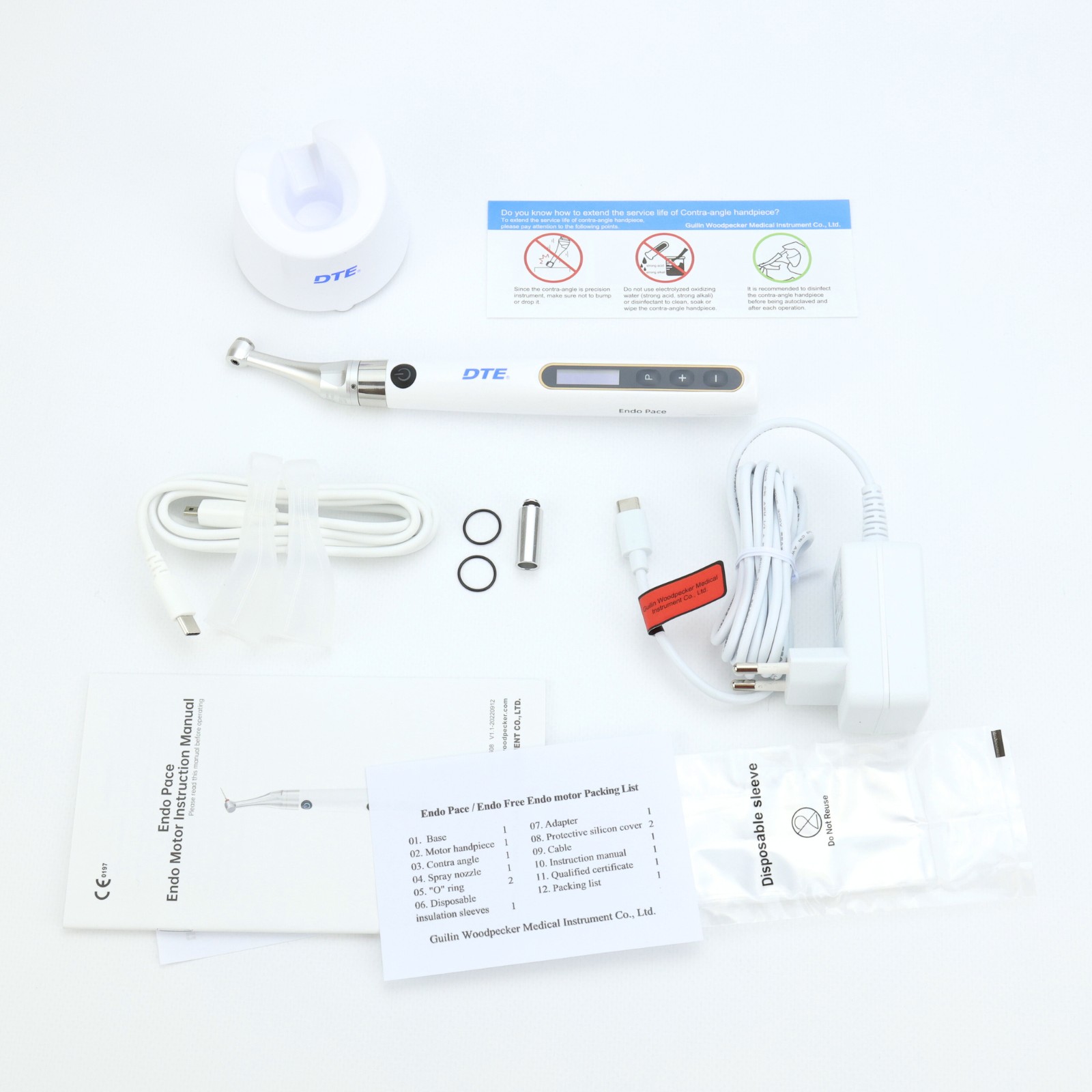 Endo pace (Ендо пейс), ендомотор безпровідний, безщітковий мотор, можливість під'єднання до апекслокатора