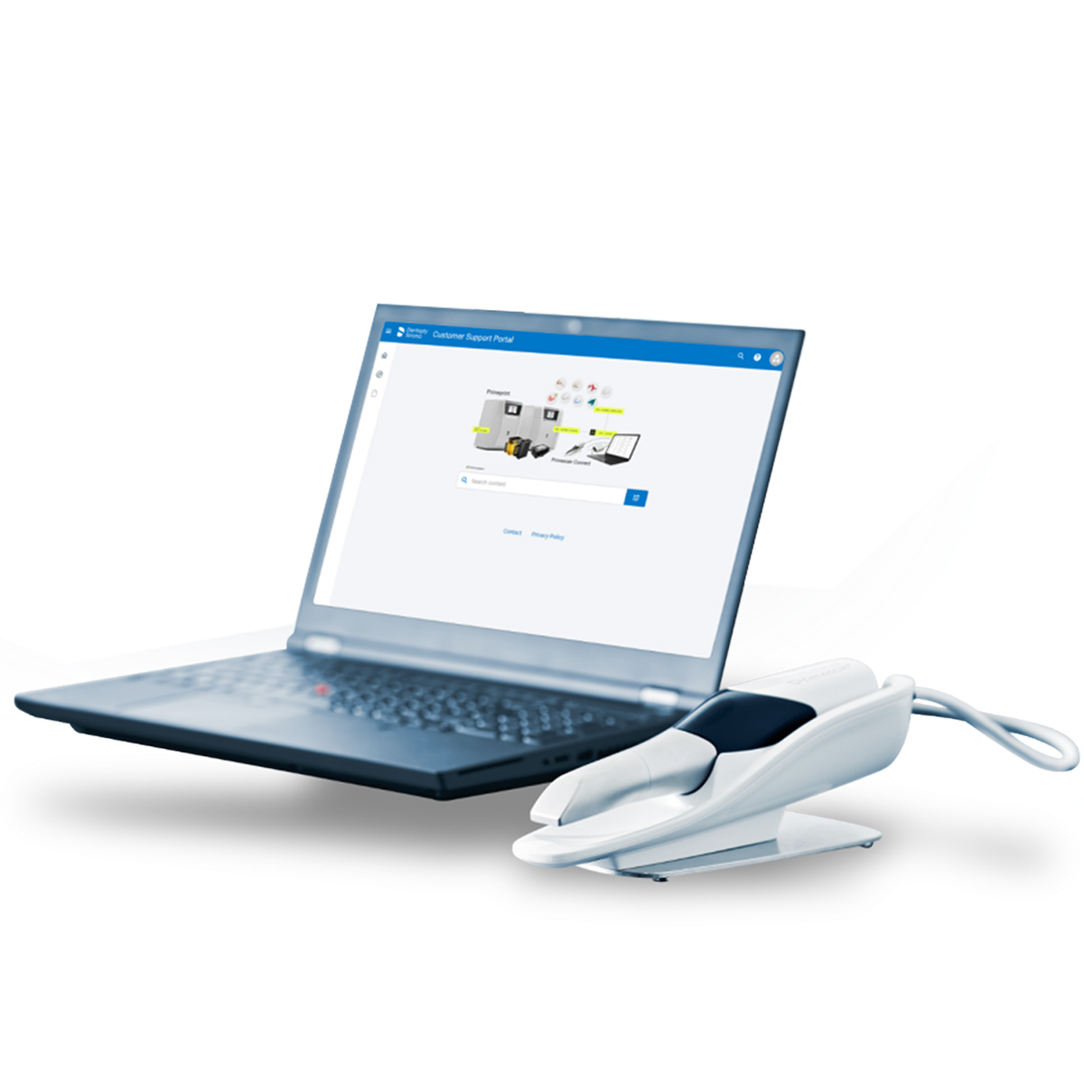 Сканер інтраоральний Primescan Connect (Dentsply Sirona). Ноутбук-конфігурація; інтраоральний, цифровий, оптичний сканер для отримання цифрових відбитків; з програмним забезпеченням Connect, можливість експорту даних в STL