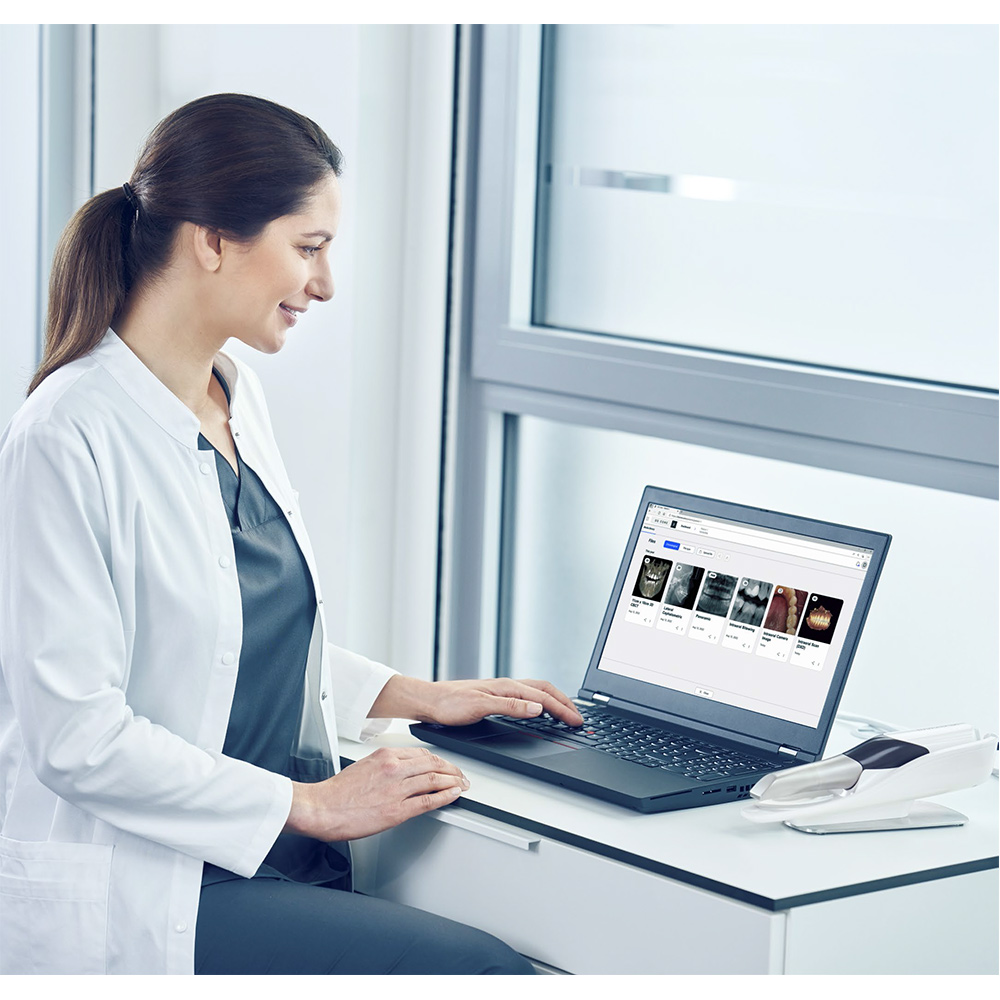 Сканер інтраоральний Primescan Connect (Dentsply Sirona). Ноутбук-конфігурація; інтраоральний, цифровий, оптичний сканер для отримання цифрових відбитків; з програмним забезпеченням Connect, можливість експорту даних в STL