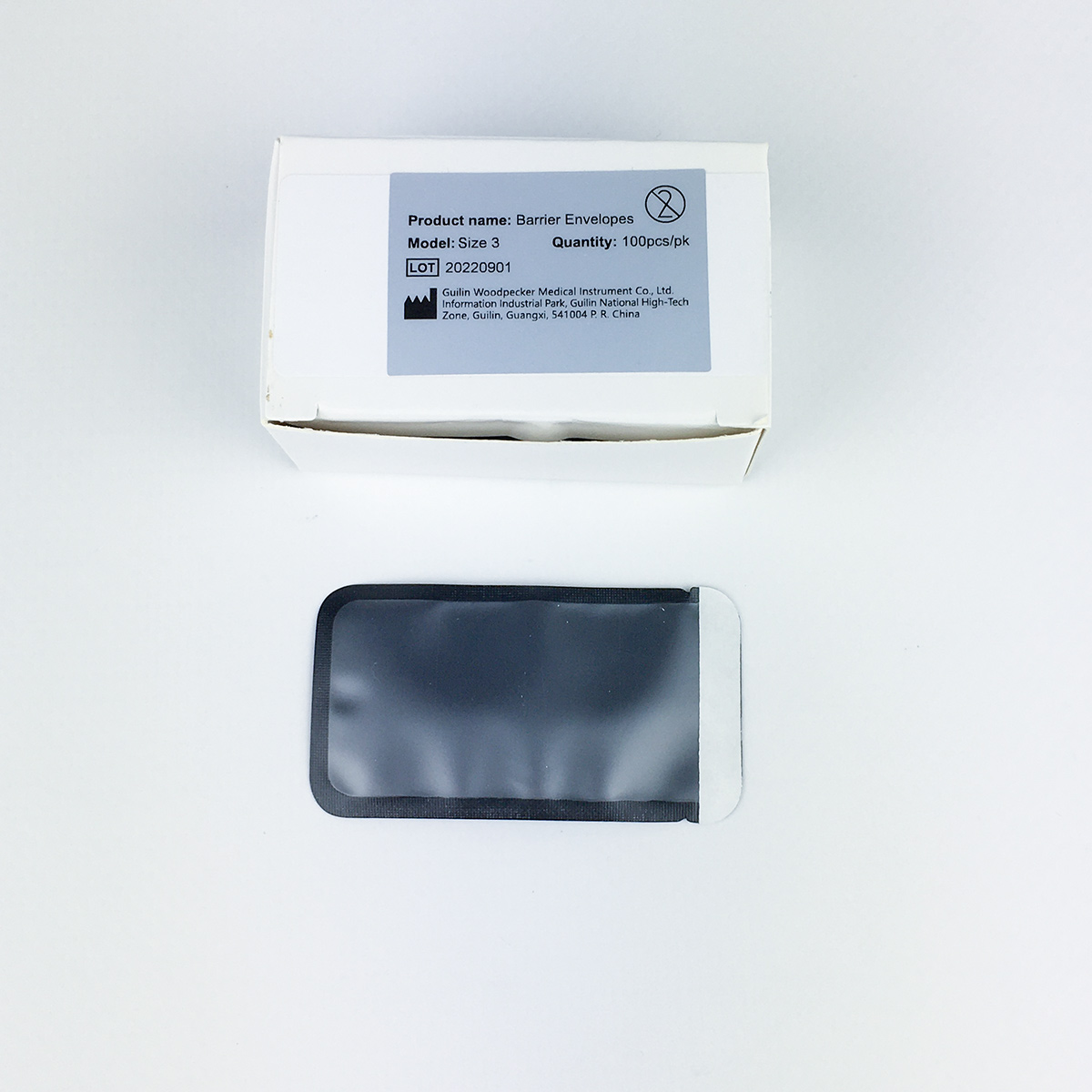 Чохли захисні розмір 3, для пластин PSP, одноразові, 100 шт. (1 упаковка), розмір 57 х 30 мм