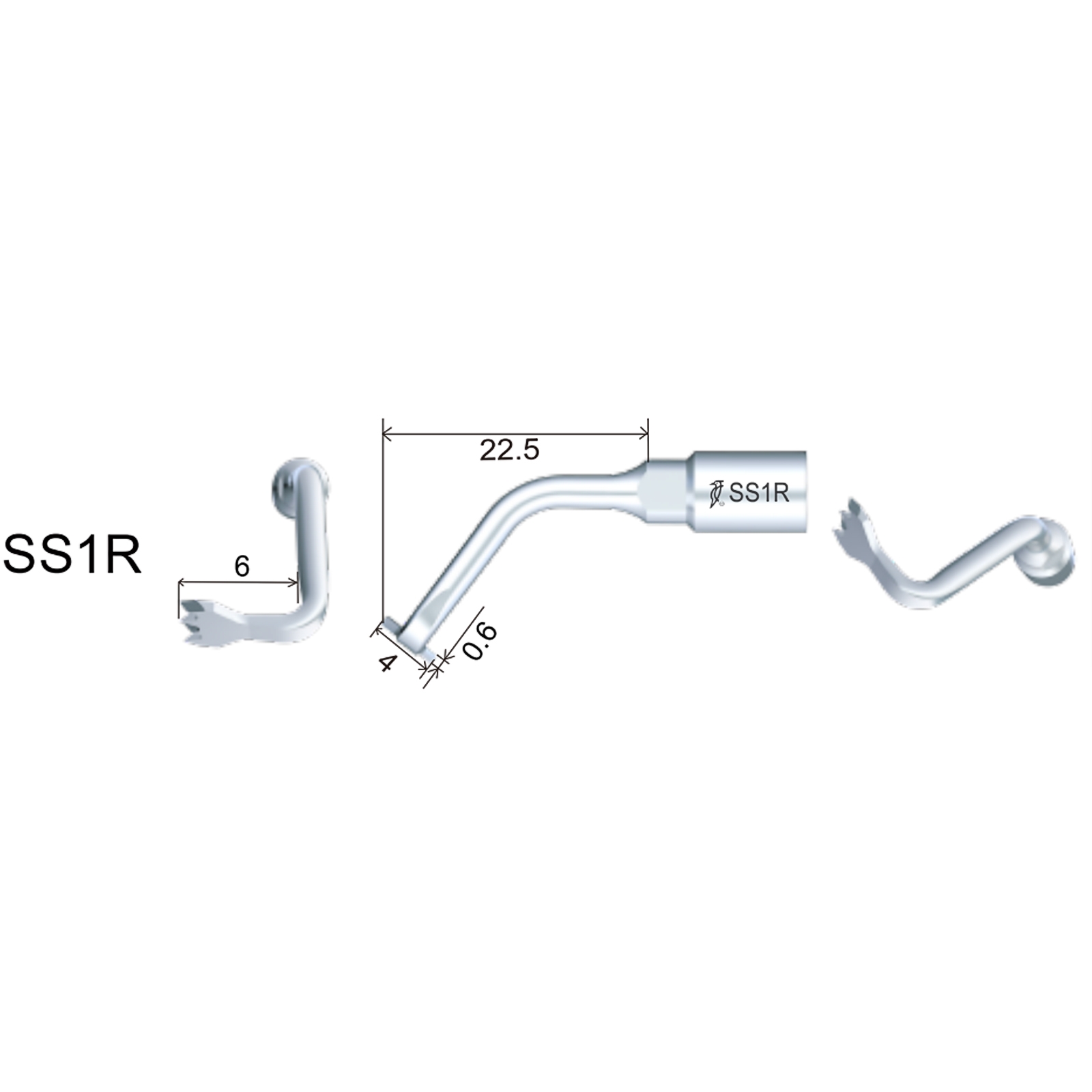 Насадка хірургічна SS1R, пила, правий кут 90 гр., різьба Acteon