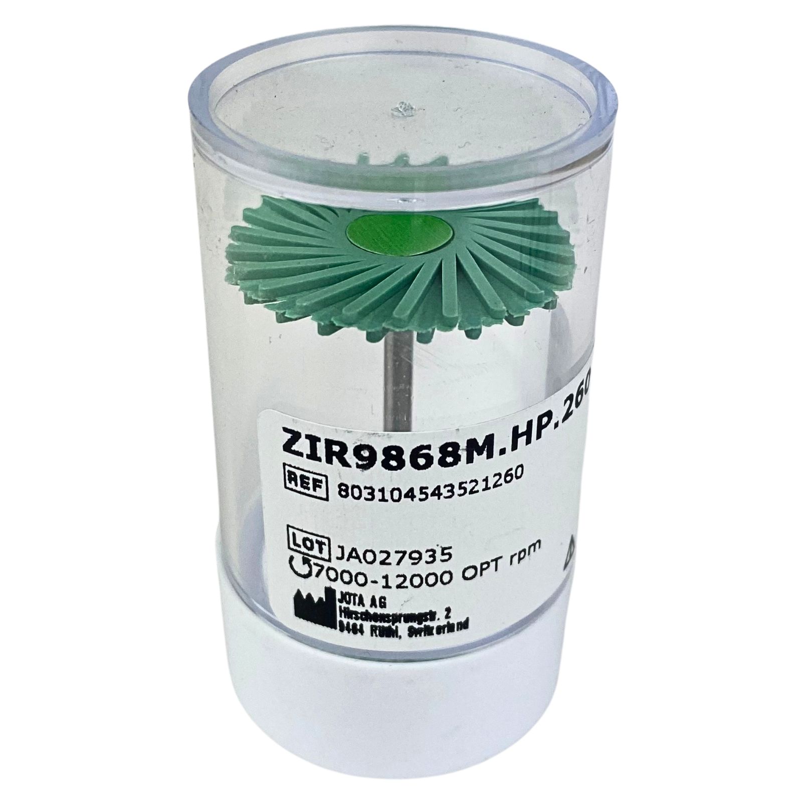 Гумка для полір.Zr ромашка зелена Diamond Swivel Zir Gloss HP