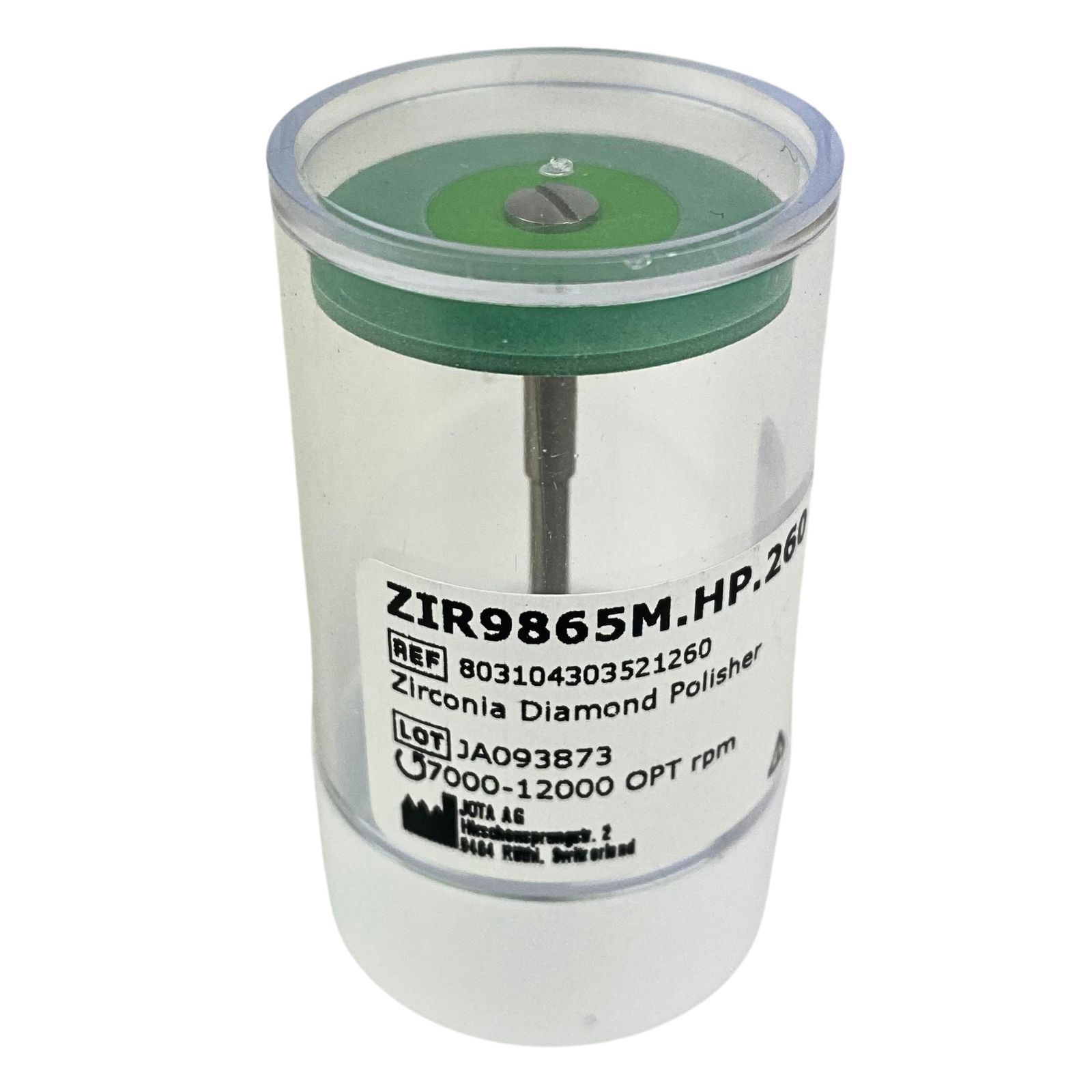 Гумка для полір.Zr зелена Diamond polisher D-GREEN HP