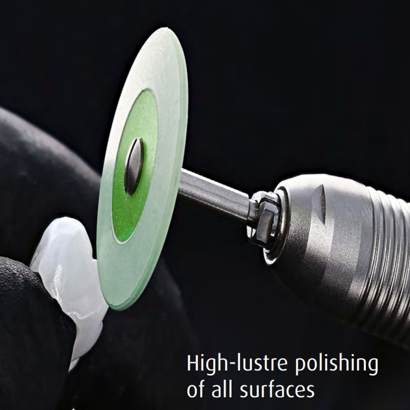 Гумка для полір.Zr біла Diamond polisher L-GREEN HP