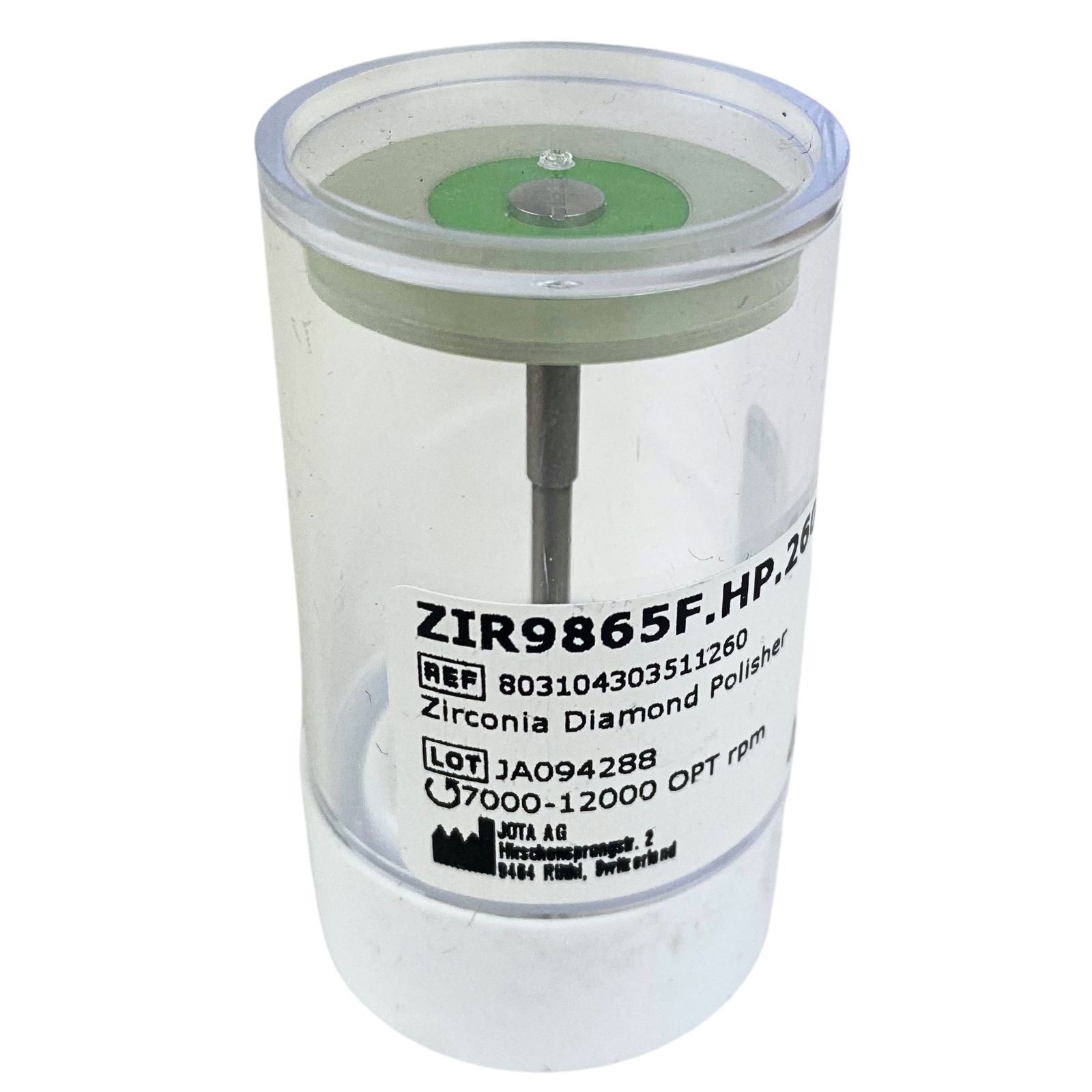 Гумка для полір.Zr біла Diamond polisher L-GREEN HP