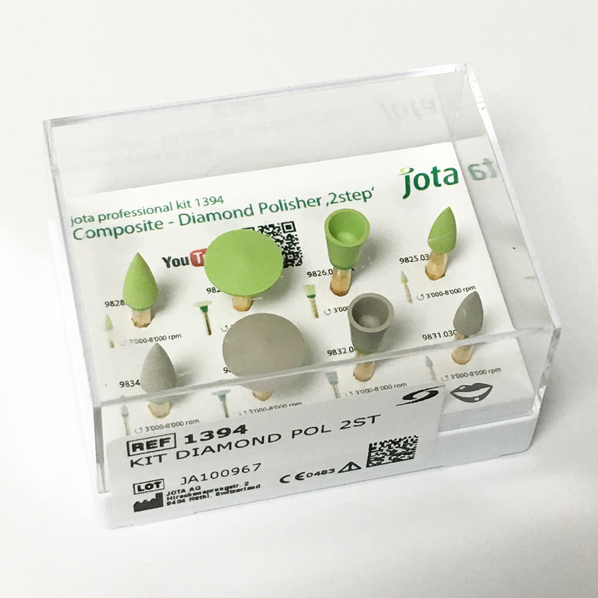 Набір Composite - Diamond Polisher "2 step", jota professional kit 1394, двоступенева система алмазного полірування для фінішної обробки