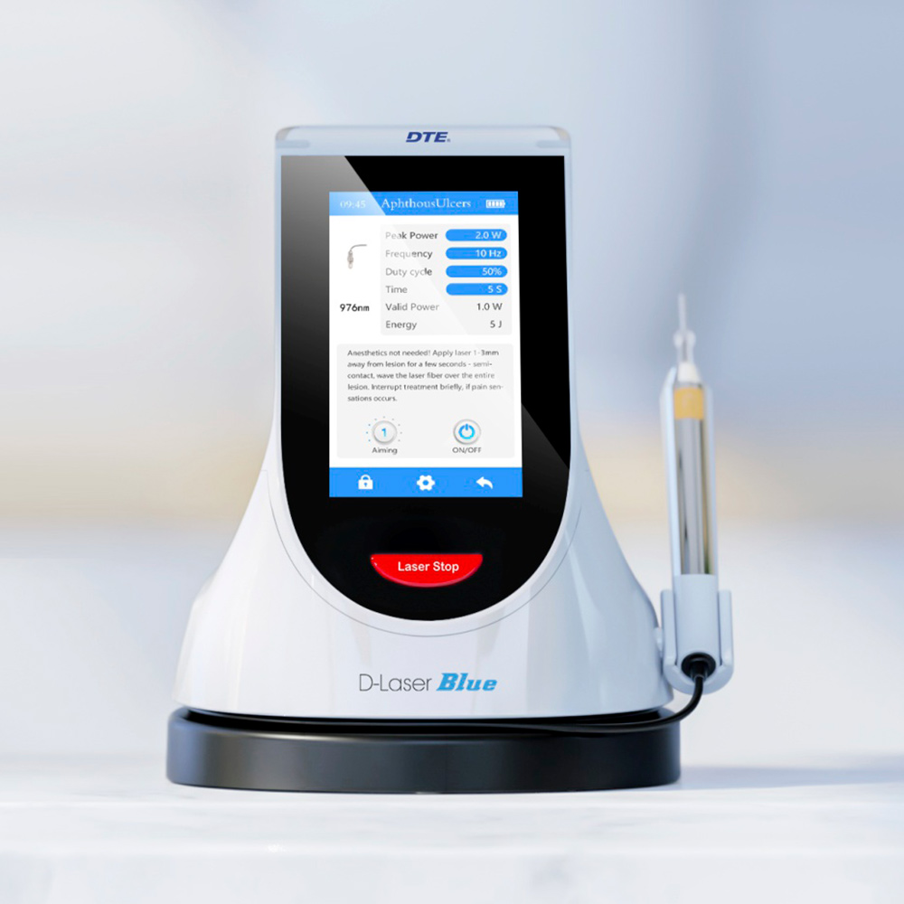 Стоматологічний діодний лазер DTE-Woodpecker D-LASER BLUE (LX16 PLUS): 3 довжини хвилі (450/650/976 нм)