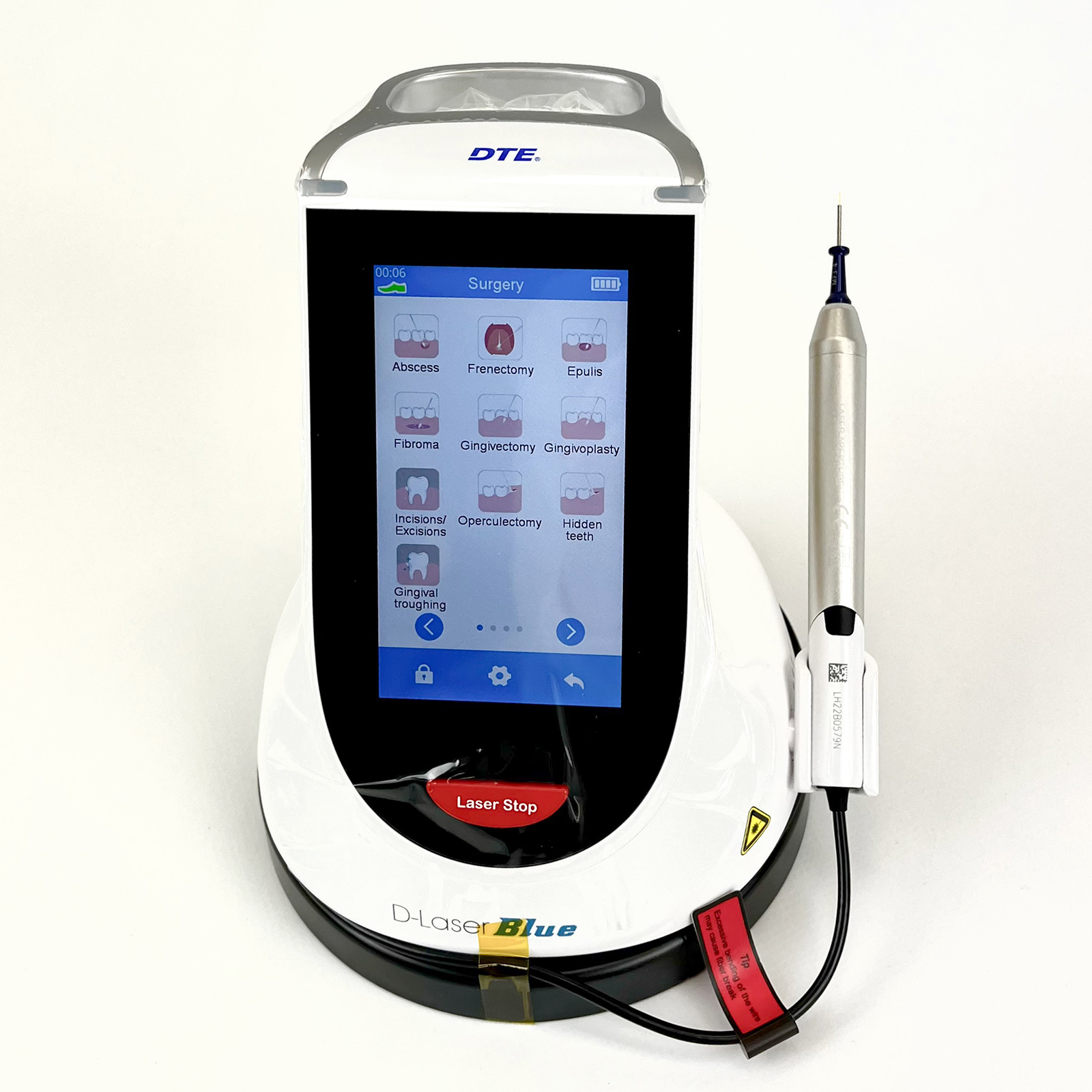 Стоматологічний діодний лазер DTE-Woodpecker D-LASER BLUE (LX16 PLUS): 3 довжини хвилі (450/650/976 нм)