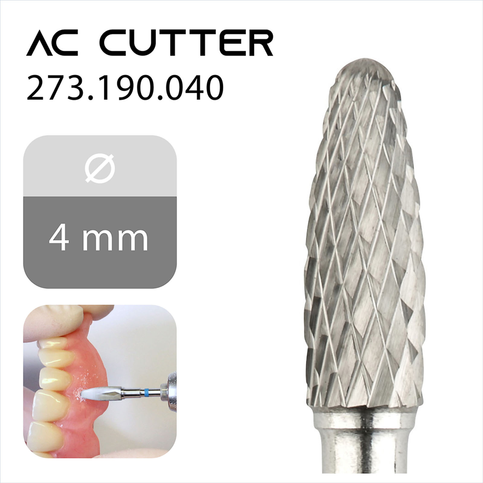 Фреза для акрилових матеріалів 4SHINE AC Cutter 273.190.040