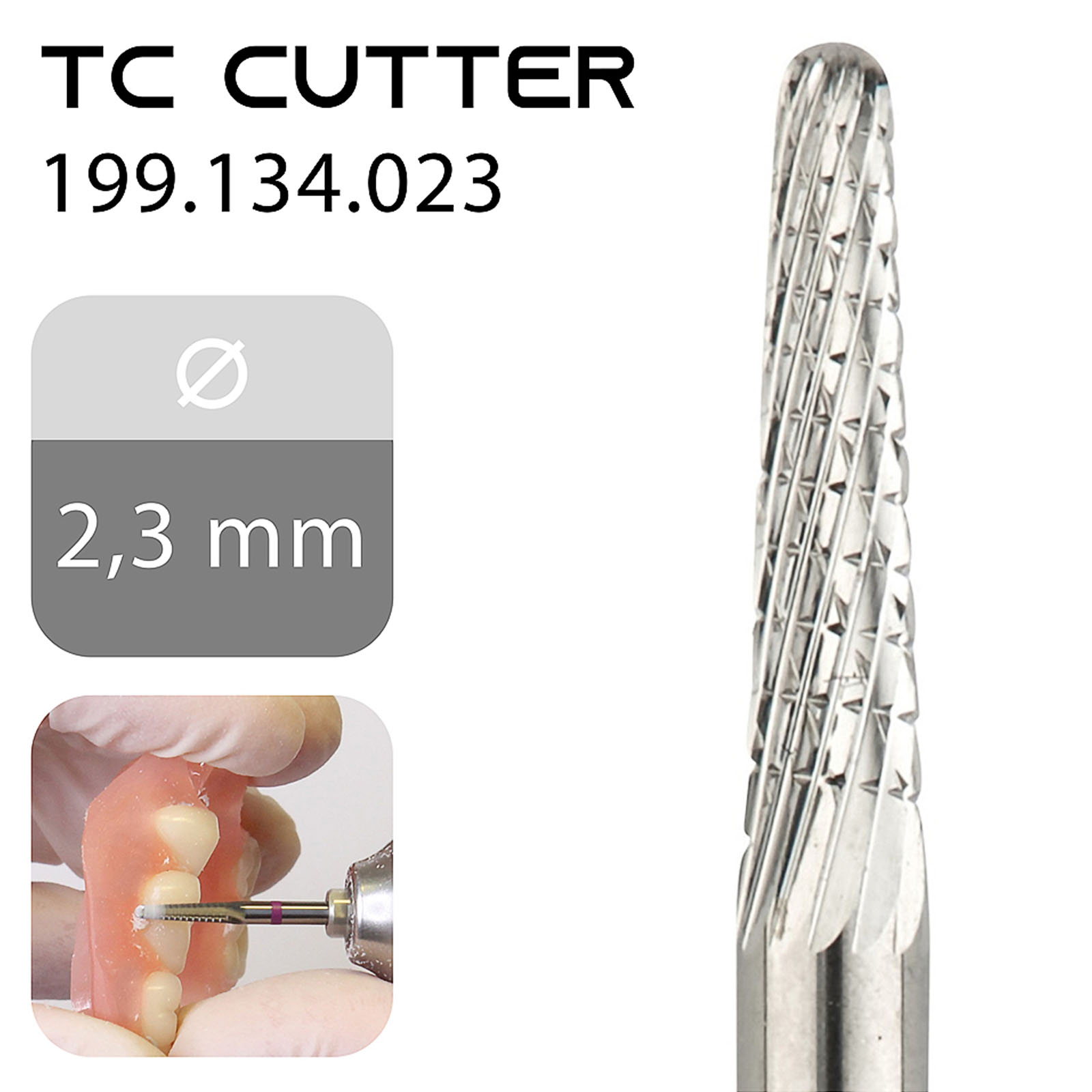 Фреза для термопластичних матеріалів 4SHINE TC Cutter 199.134.023