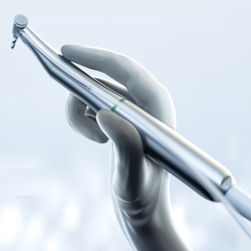 Фізіодиспенсер IMPLANT AIR, в комплекті -  мікромотор з підсвіткою, можна автоклавувати + наконечник 20:1 (німецькі підшипники). Виробник Woodpecker, ТМ DTE
