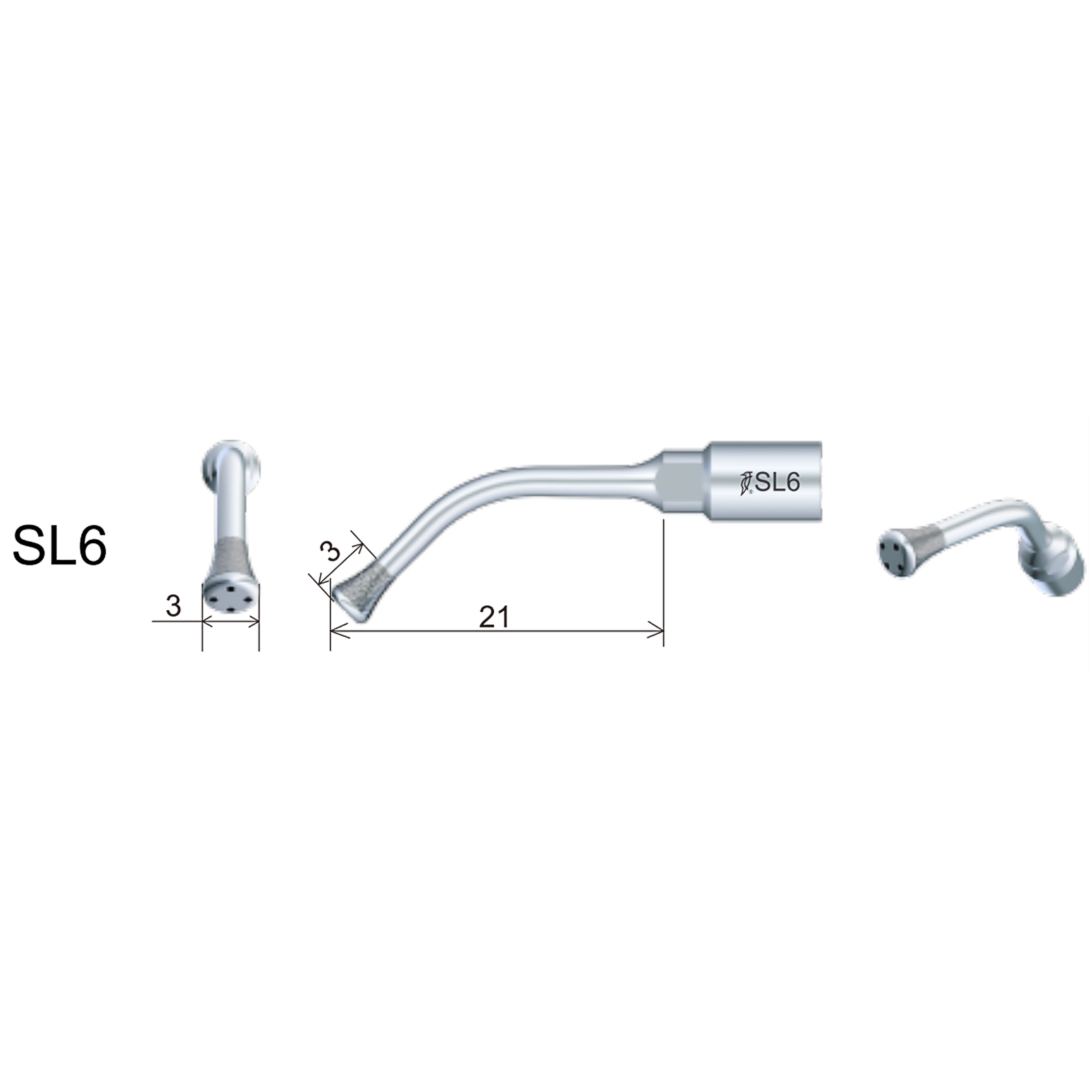Насадка хірургічна SL6, різьба Acteon