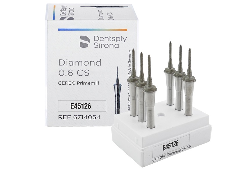 Бор Diamond 0.6 CS для фрезера Primemill (6 шт) Бор Diamond 0.6 CS для фрезера Primemill (6 шт)
