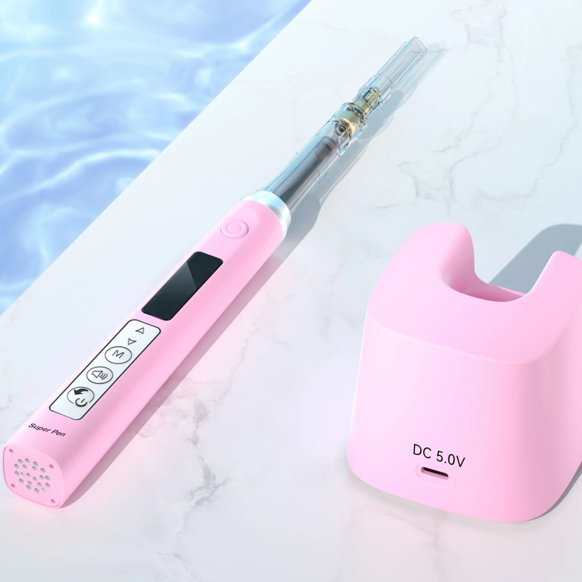 Super Pen, безпровідний прилад для анестезії (СуперПен), колір - рожевий, виробник Woodpecker, ТМ DTE