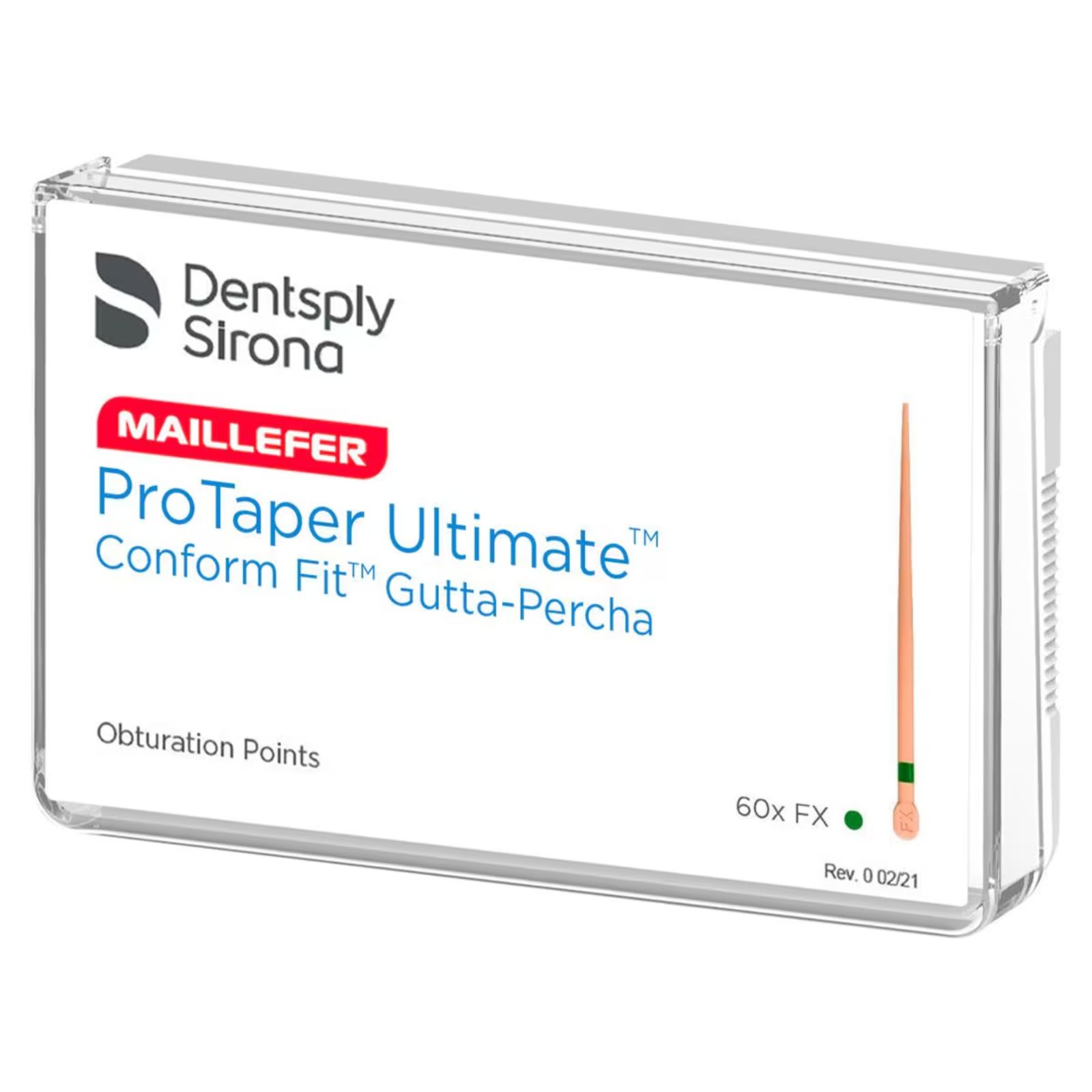 Гутаперча ProTaper Ultimate FX, Conform Fit Gutta-Percha Obturation Points, упаковка, 60 шт.