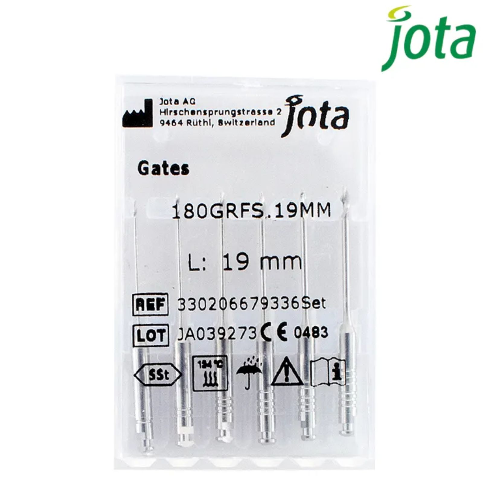 GATES Jota ass #1-6 28мм (6шт), свердла кореневі 050-150
