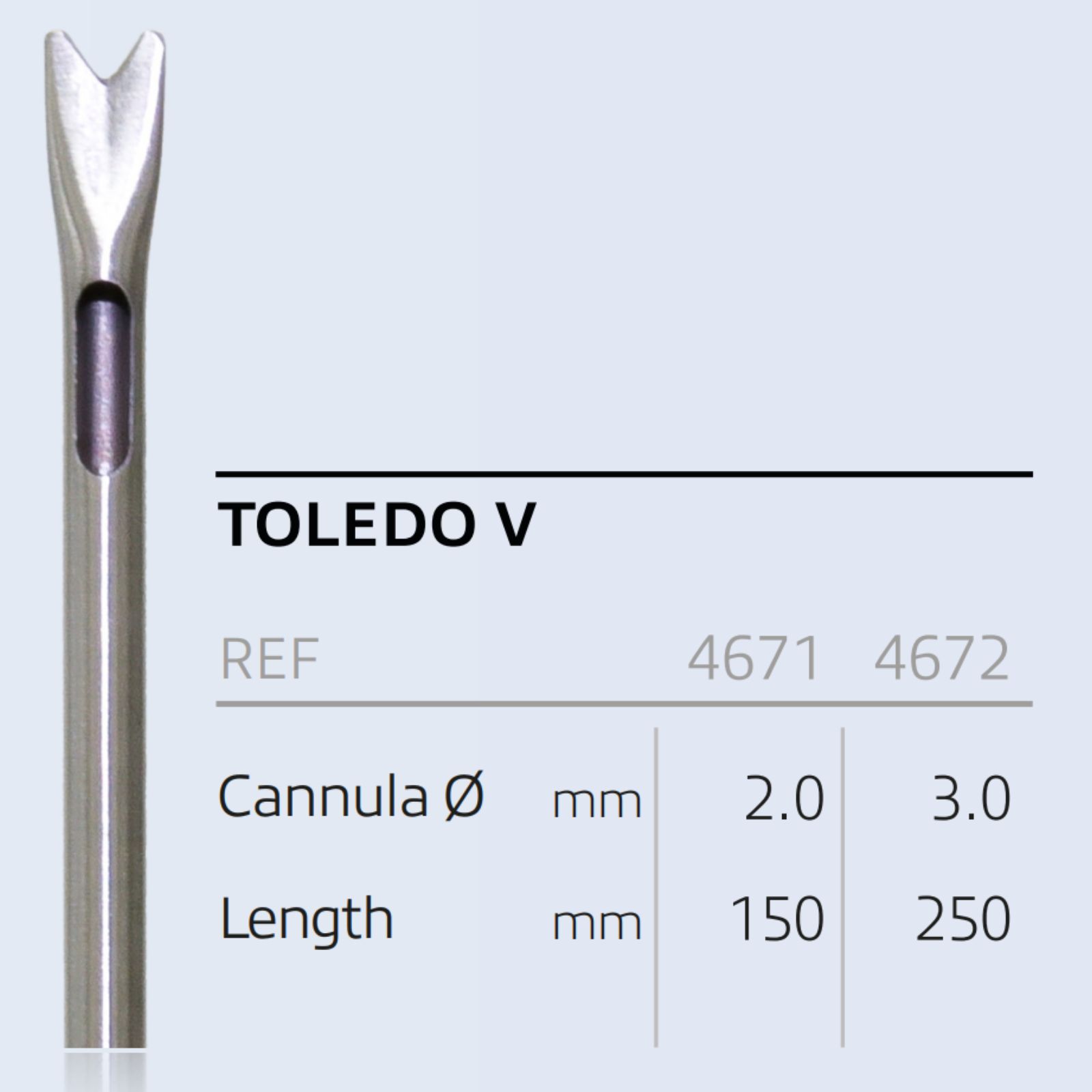 Канюля для ліпосакції (Одноразові) (тип Toledo V) діам.2,0 мм, довж. 150 мм