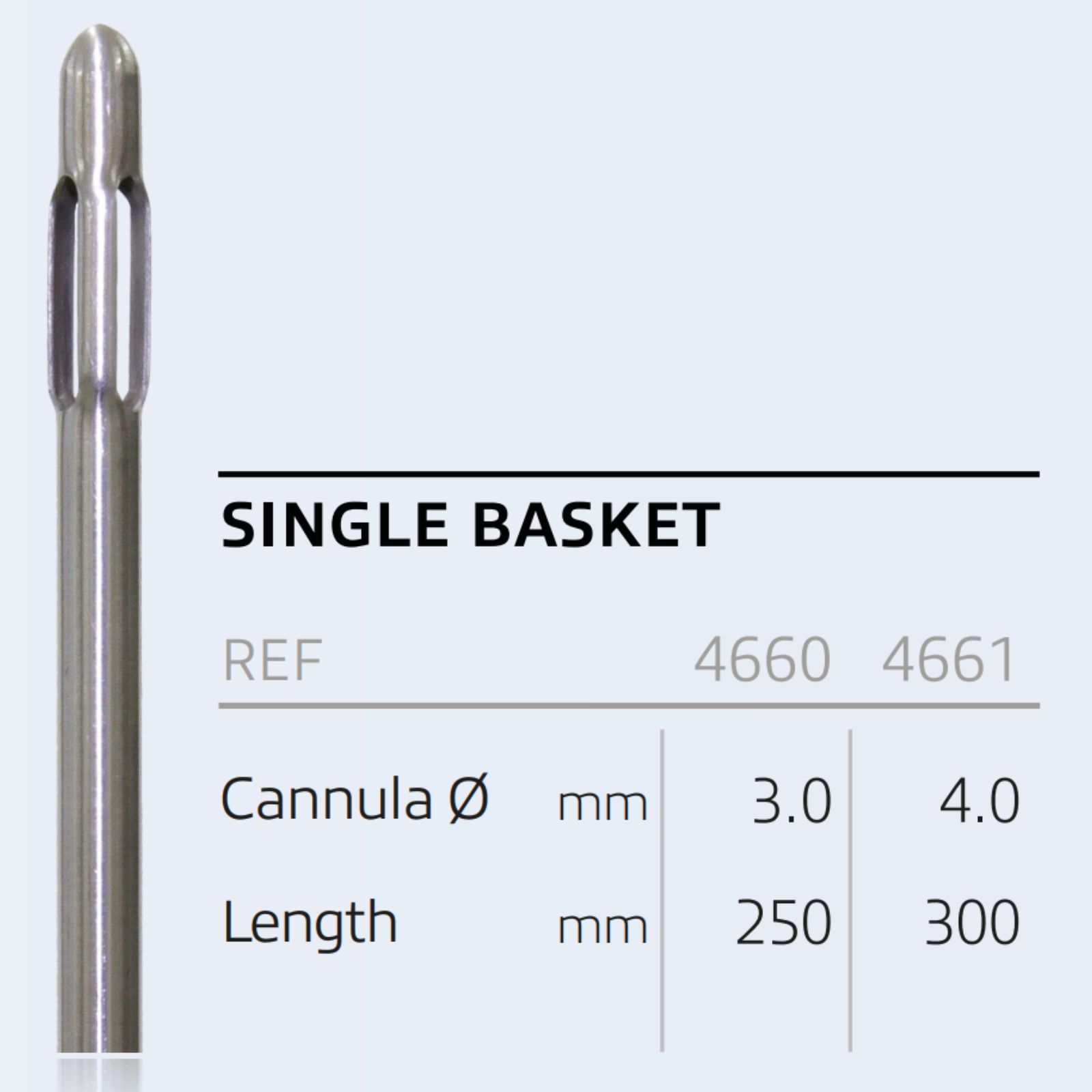 Канюля для ліпосакції (Одноразові) (тип Single Basket) діам.4,0 мм, довж. 300 мм