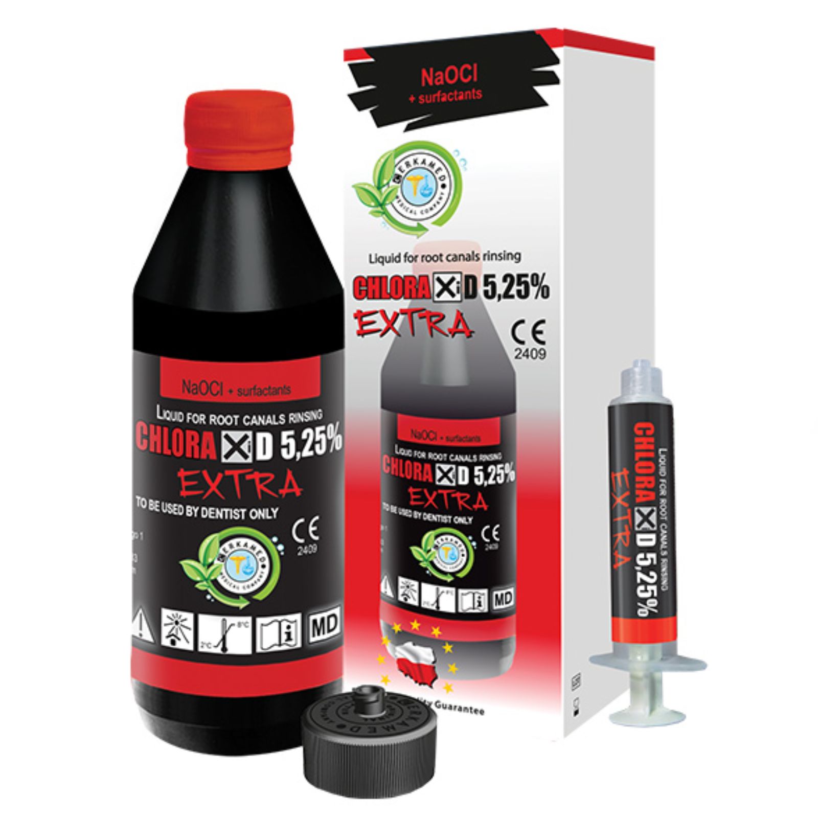 Chlorax EXTRA 5,25%, 400гр. (розчин гіпохлориту натрію для промивання кореневих каналів)