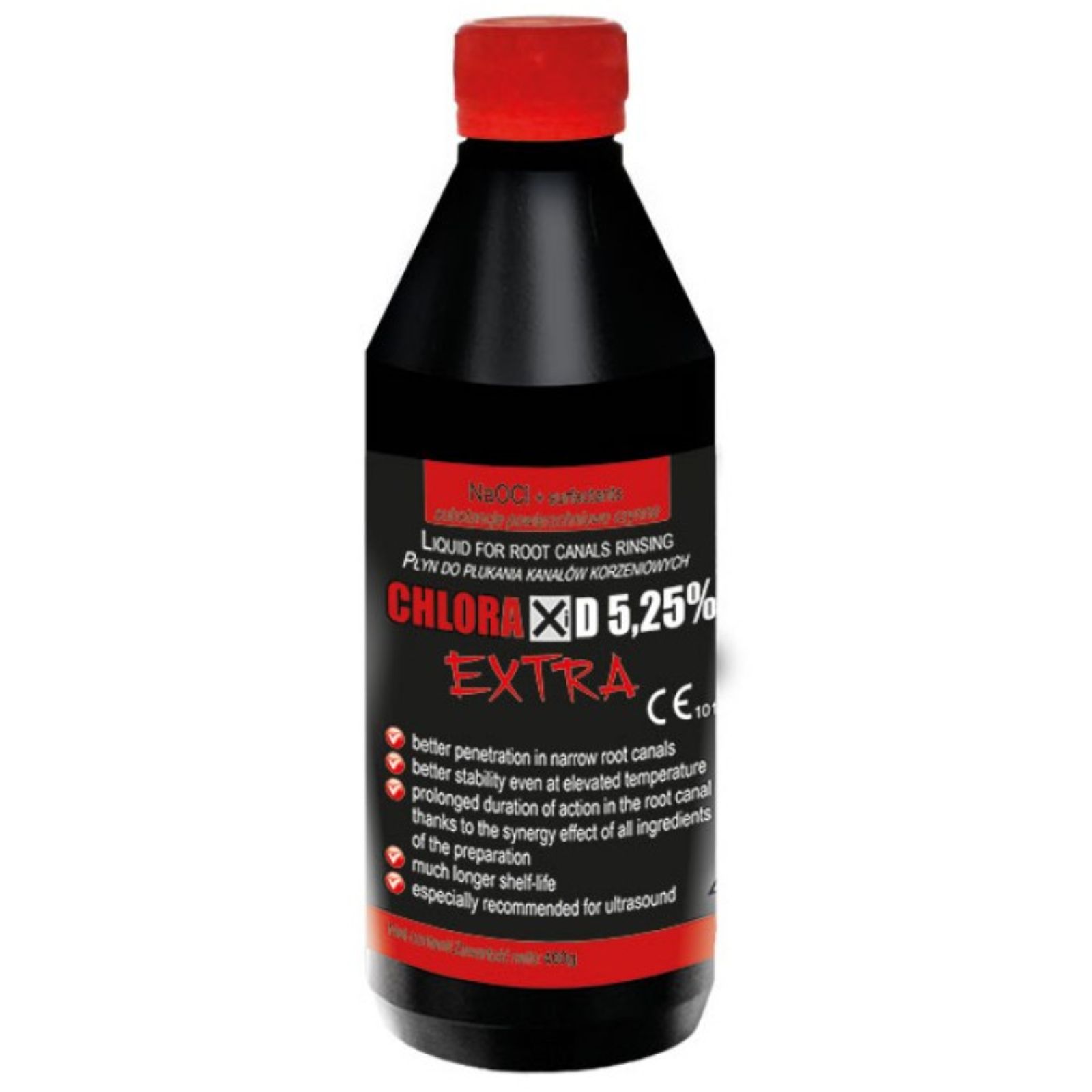 Chlorax EXTRA 5,25%, 400гр. (розчин гіпохлориту натрію для промивання кореневих каналів)