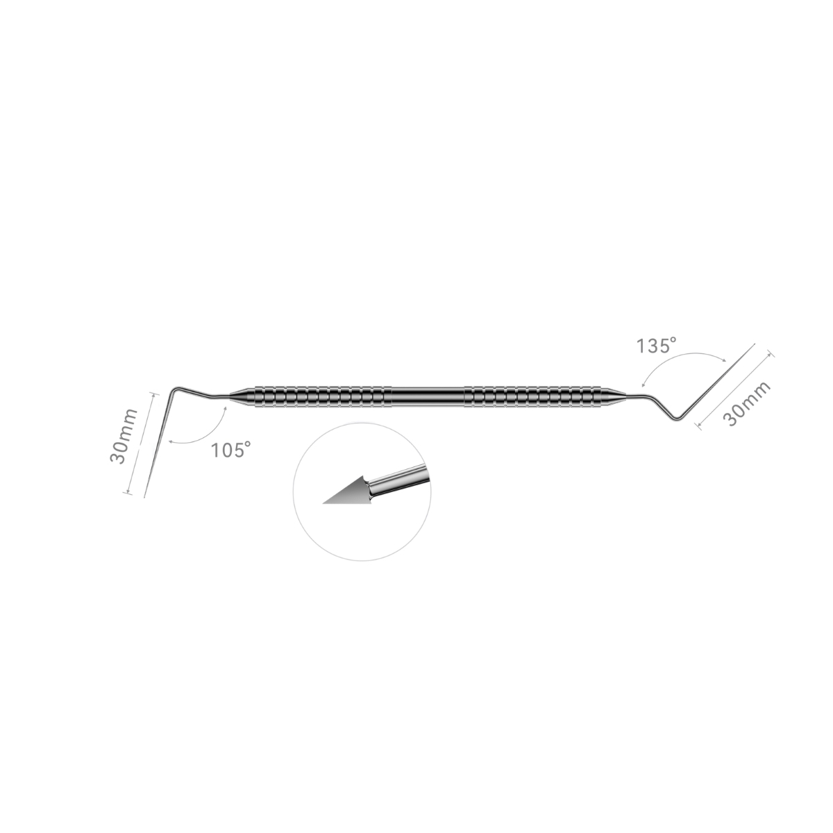Ручний інструмент для видалення гутаперчі (TFRK-GPR) Gutta-Percha Removal Hand Instrument