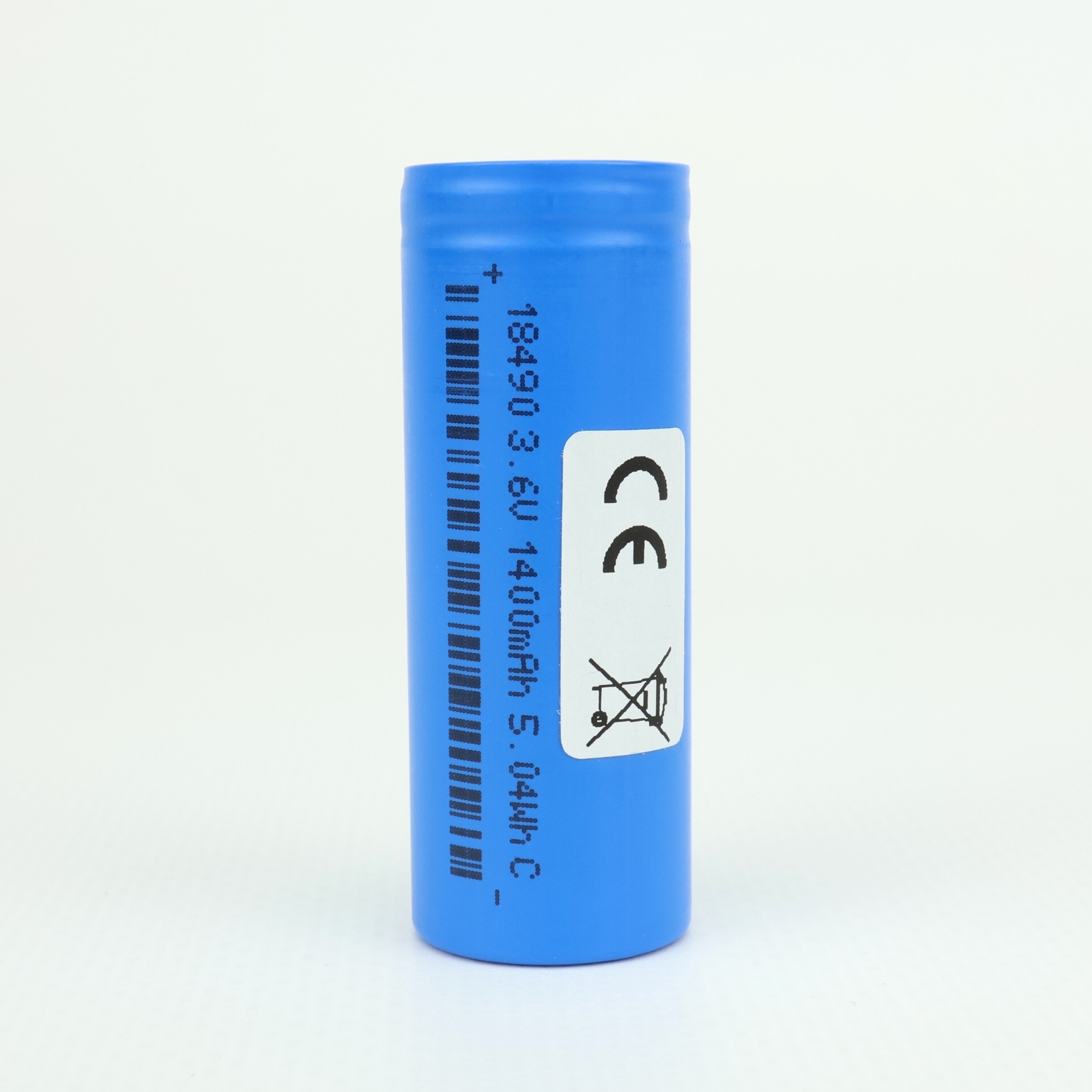 Акумулятор 18490 (18490A_тип_2), 3.6V 1400mAh 5.04Wh, без роз'єму підключення