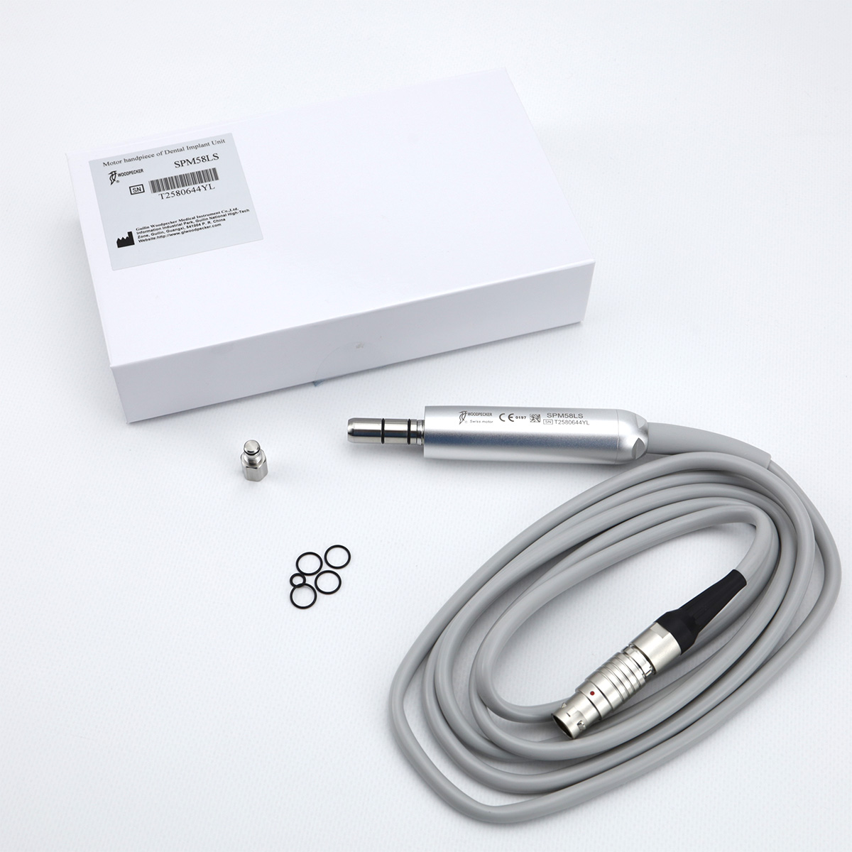 Мікромотор Implant-X LED з кабелем, неавтоклавуємий, SPM58LS, 31.11.04.004, роз'єм: 6 пінів, 1 виступ
