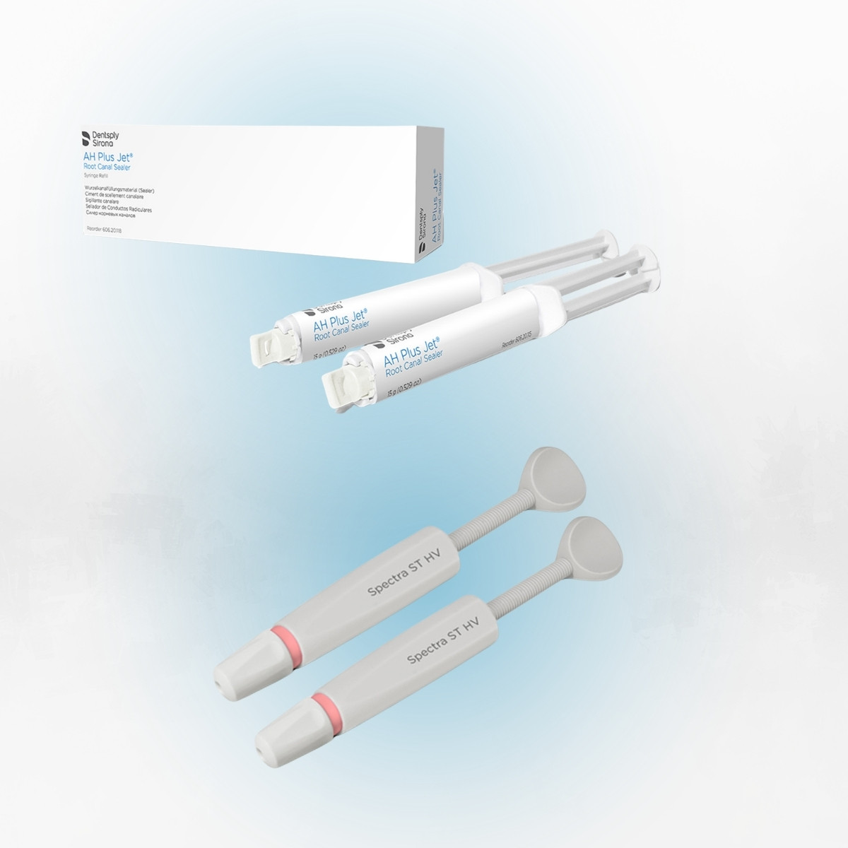 AH Plus Jet Mixing Syringe АКЦІЯ! 2 картриджа по 15 гр + 2 шприци Neo Spectra ST HV відтінку A2 в подарунок