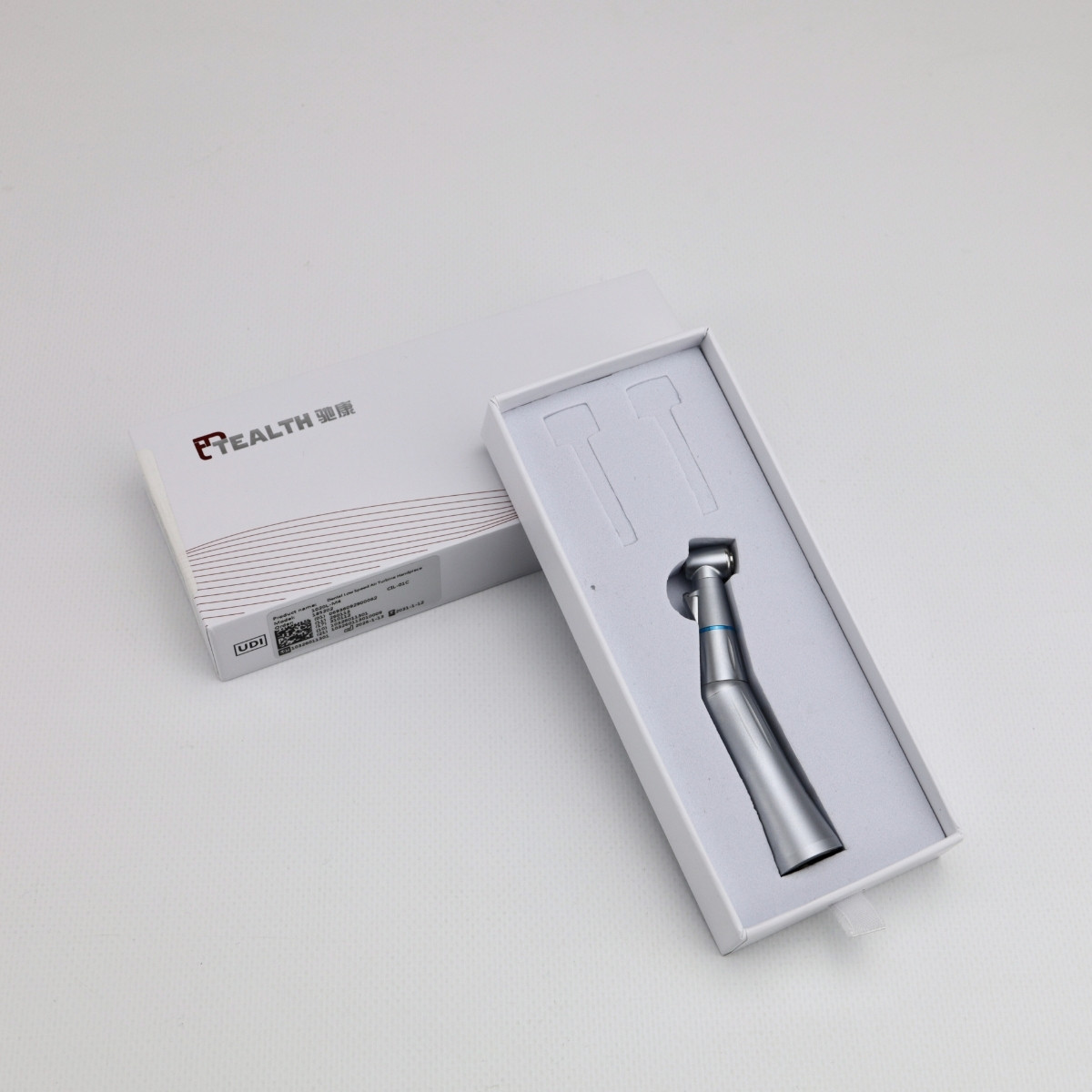 Наконечник кутовий CIL-01C, 1:1, LED, змінна головка, Tealth