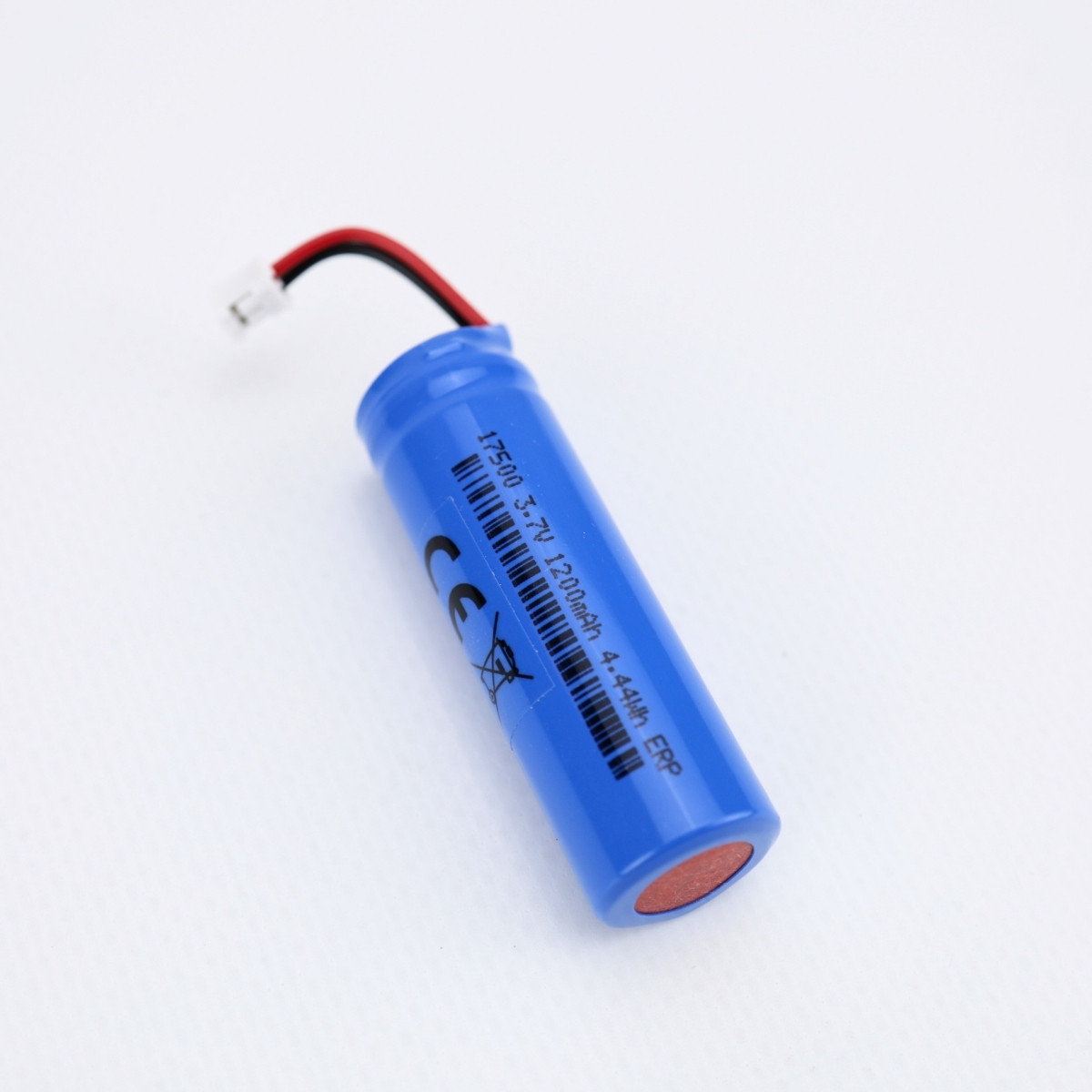 Акумулятор 17500 3.7V 1200mAh 4.44Wh, з роз'ємом підключення