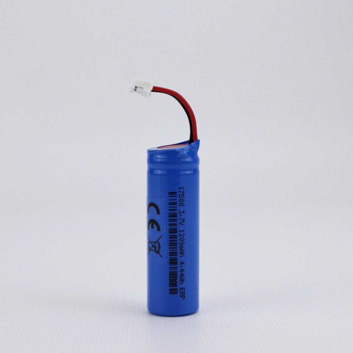 Акумулятор 17500 3.7V 1200mAh 4.44Wh, з роз'ємом підключення