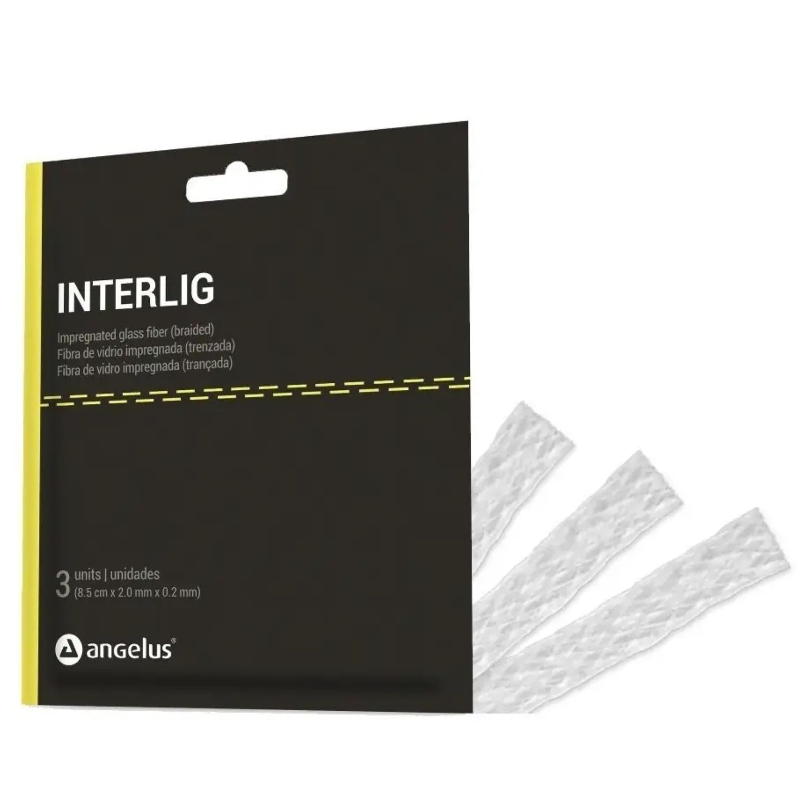 Скловолоконна стрічка для шинування ANGELUS INTERLIG, 1 шт. (8.5см х 2.0 мм х 0.2 мм)