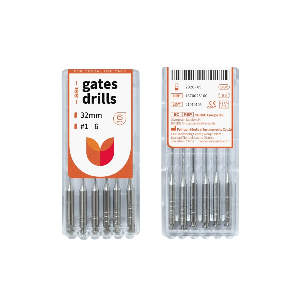 Gates Drills (№1), 6 шт, 32мм