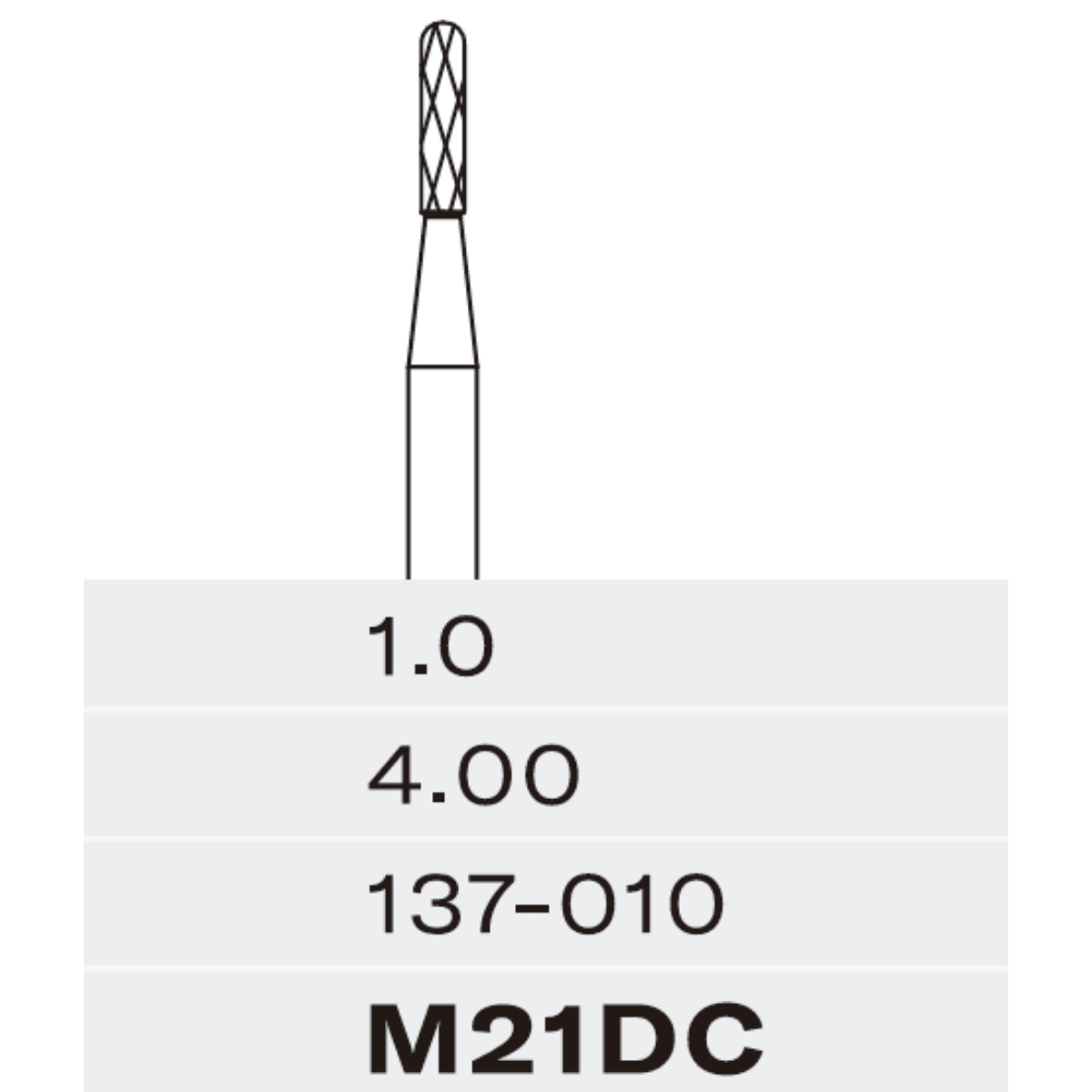 Бор тв. спл. Unico для розрізання коронок M21DC 19 мм, 1 шт, турб. н.